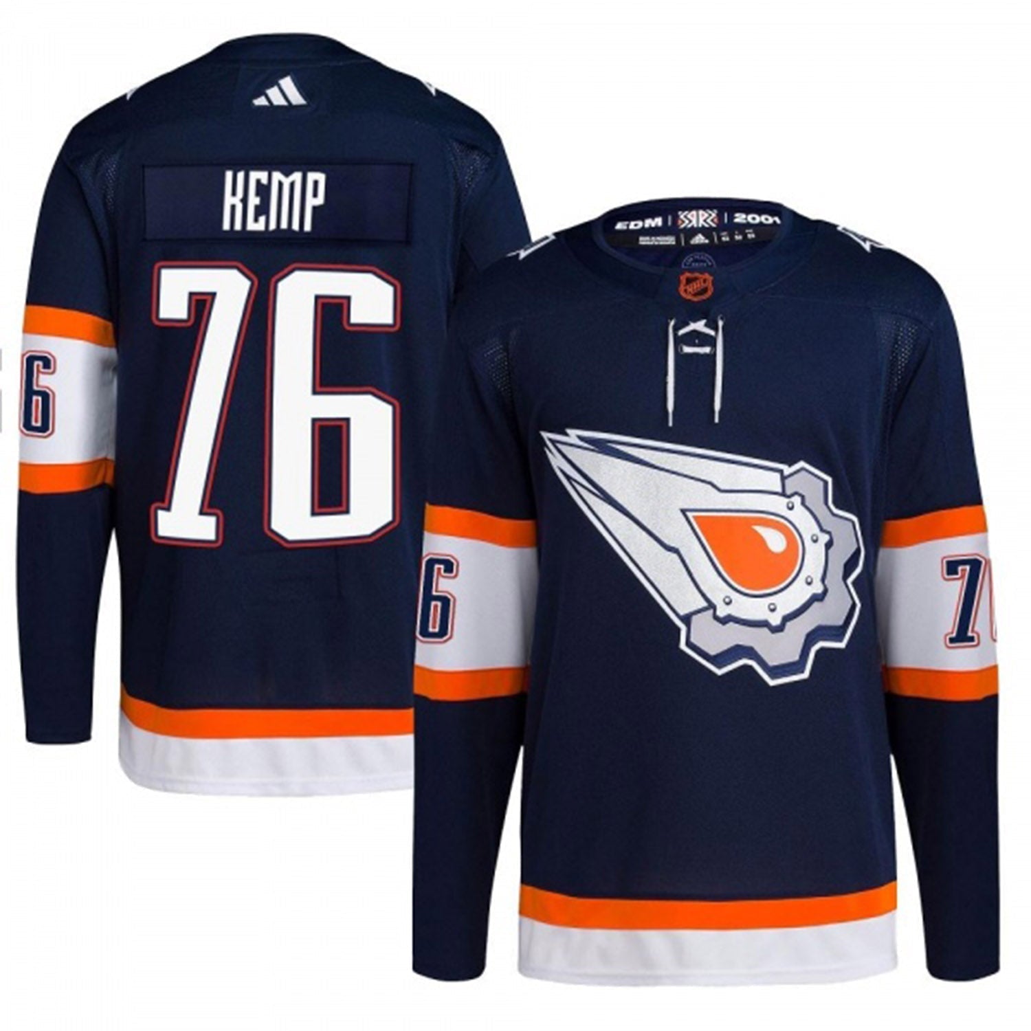 Philip Kemp Edmonton Oilers 76 Jersey
