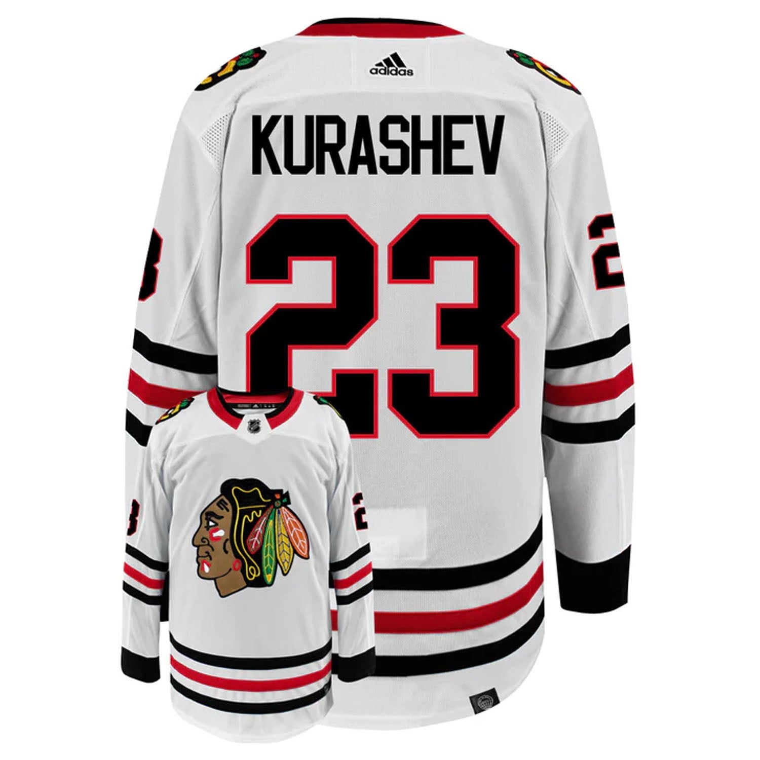 Philipp Kurashev Chicago Blackhawks 23 Jersey