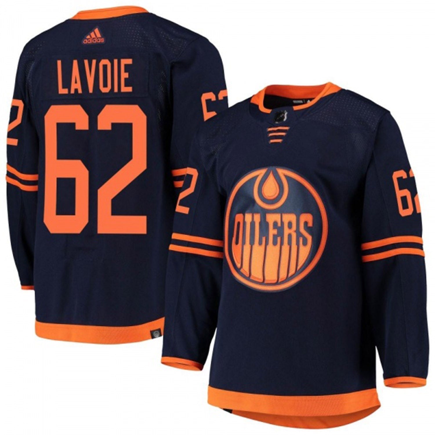 Raphael Lavoie Edmonton Oilers 62 Jersey