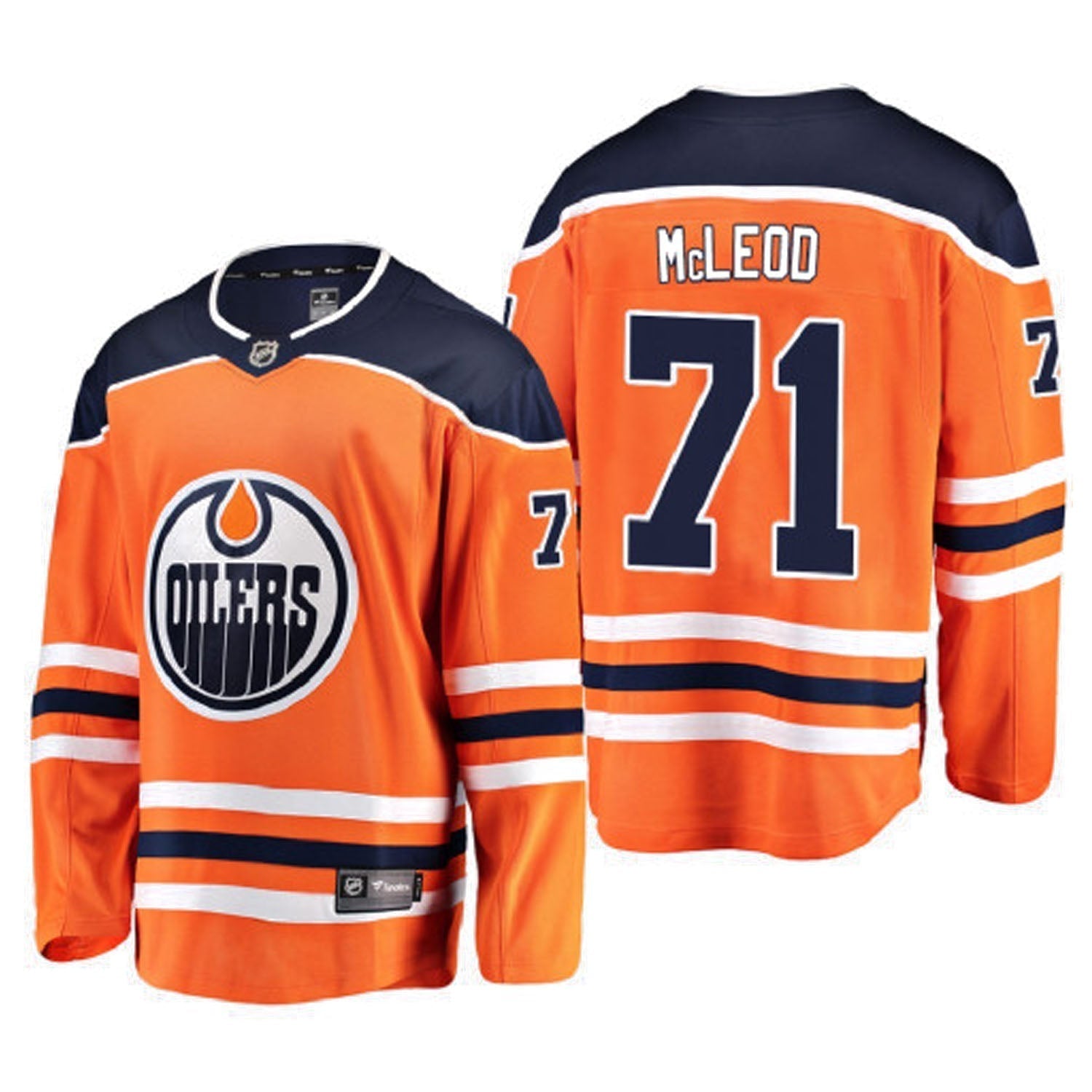 Ryan McLeod Edmonton Oilers 71 Jersey