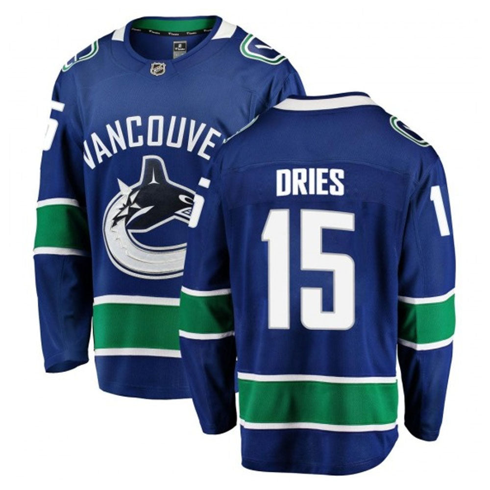 Sheldon Dries Vancouver Canucks 15 Jersey