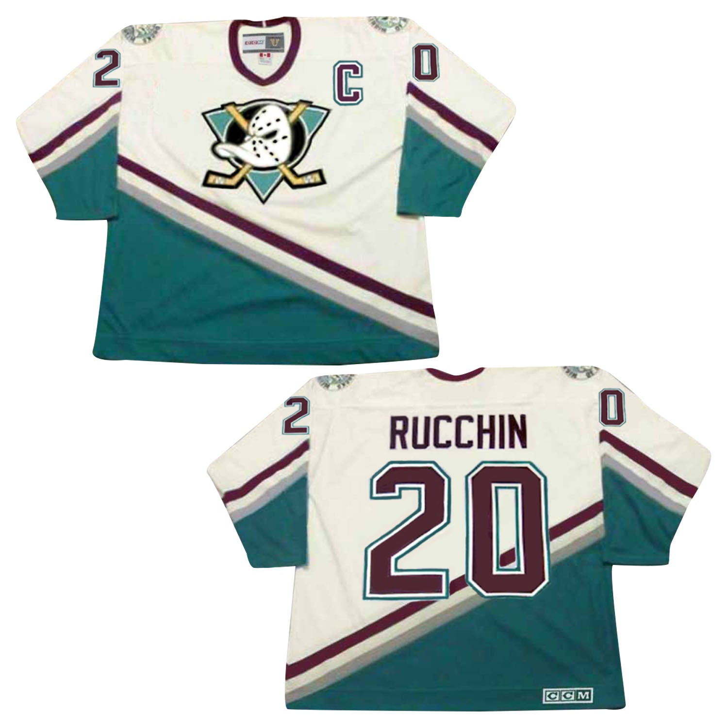 Steve Rucchin Anaheim Mighty Ducks 20 Jersey