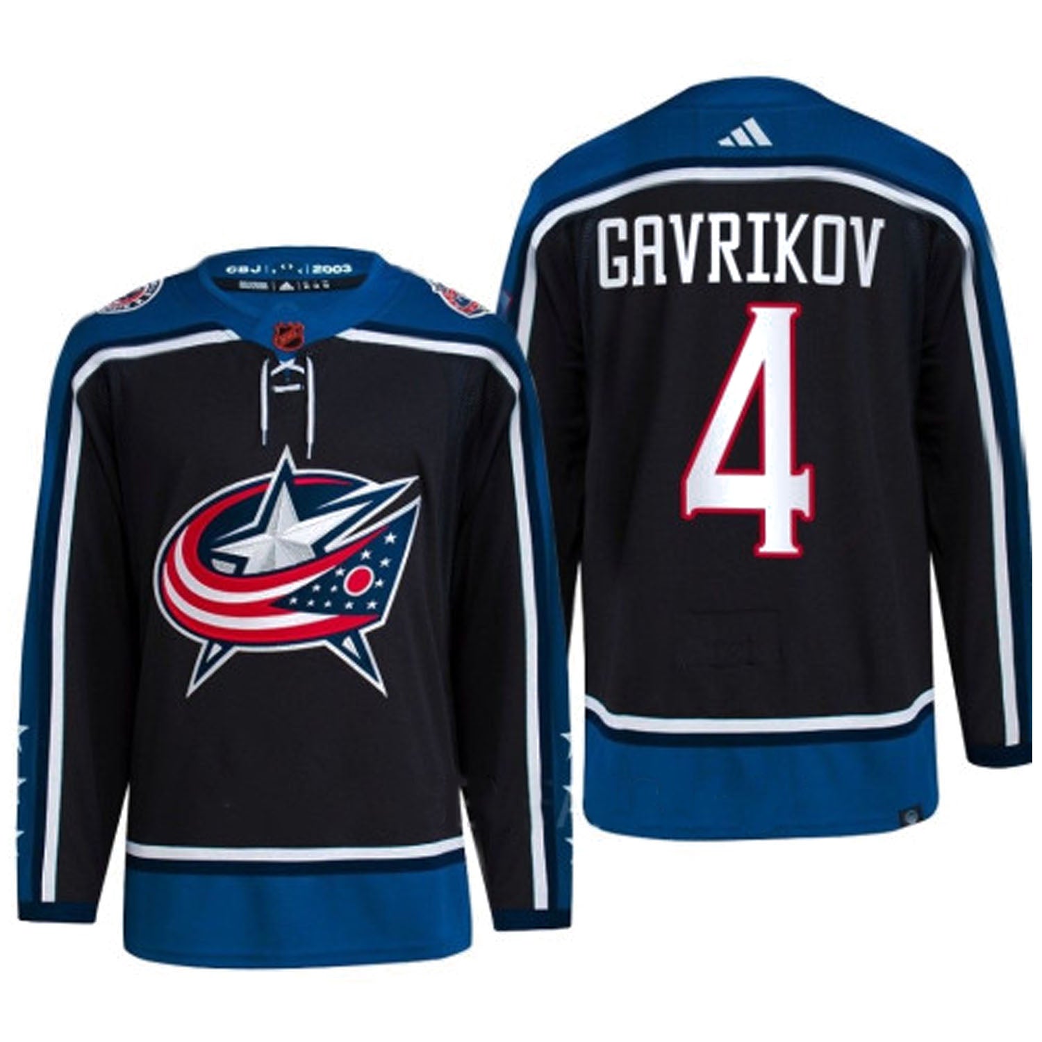 Vladislav Gavrikov Columbus Blue Jackets 4 Jersey