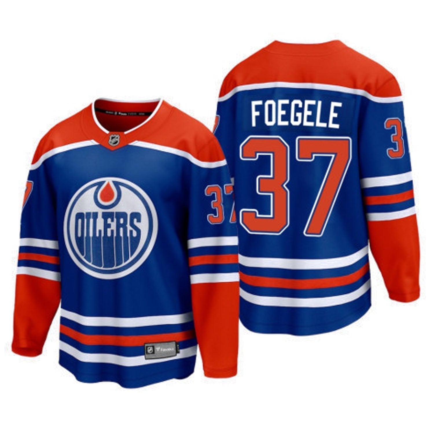 Warren Foegele Edmonton Oilers 37 Jersey