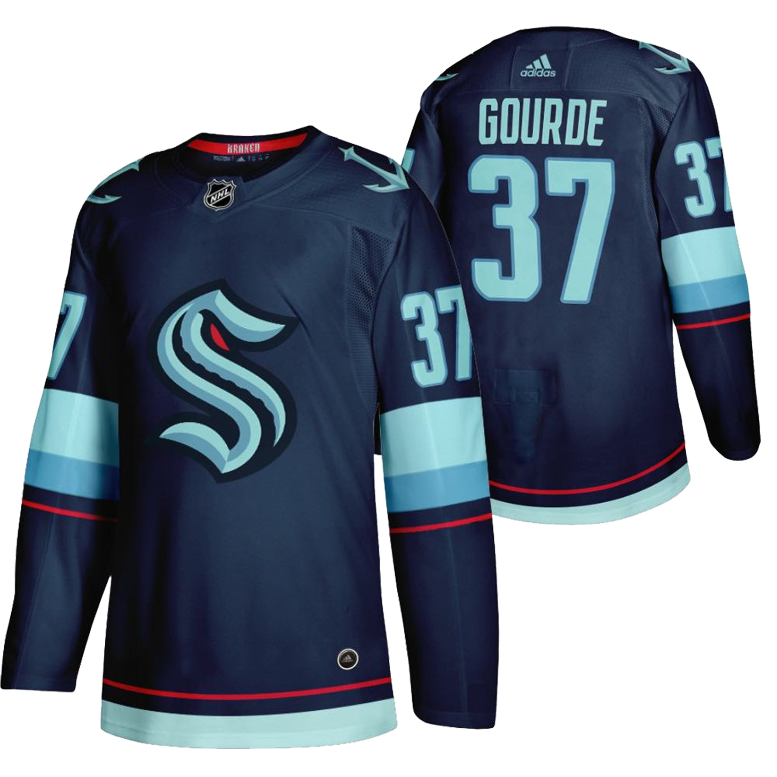 Yanni Gourde Seattle Kraken 37 Jersey