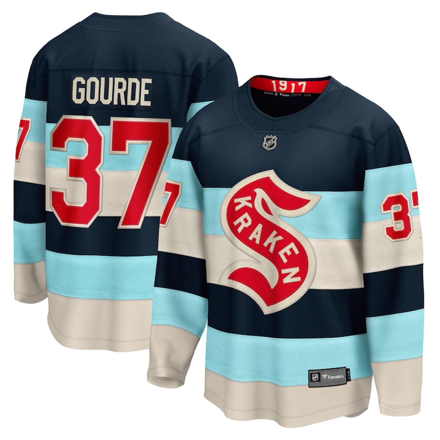 Yanni Gourde Seattle Kraken Winter Classic 37 Jersey
