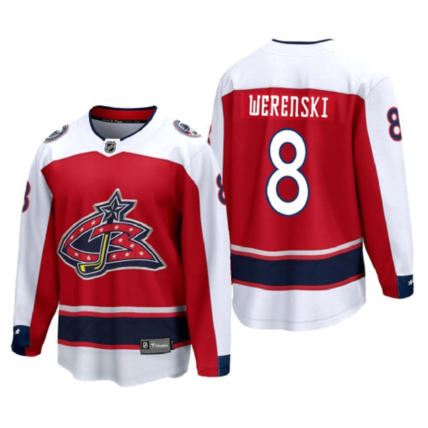 Zach Werenski Columbus Blue Jackets 8 Jersey