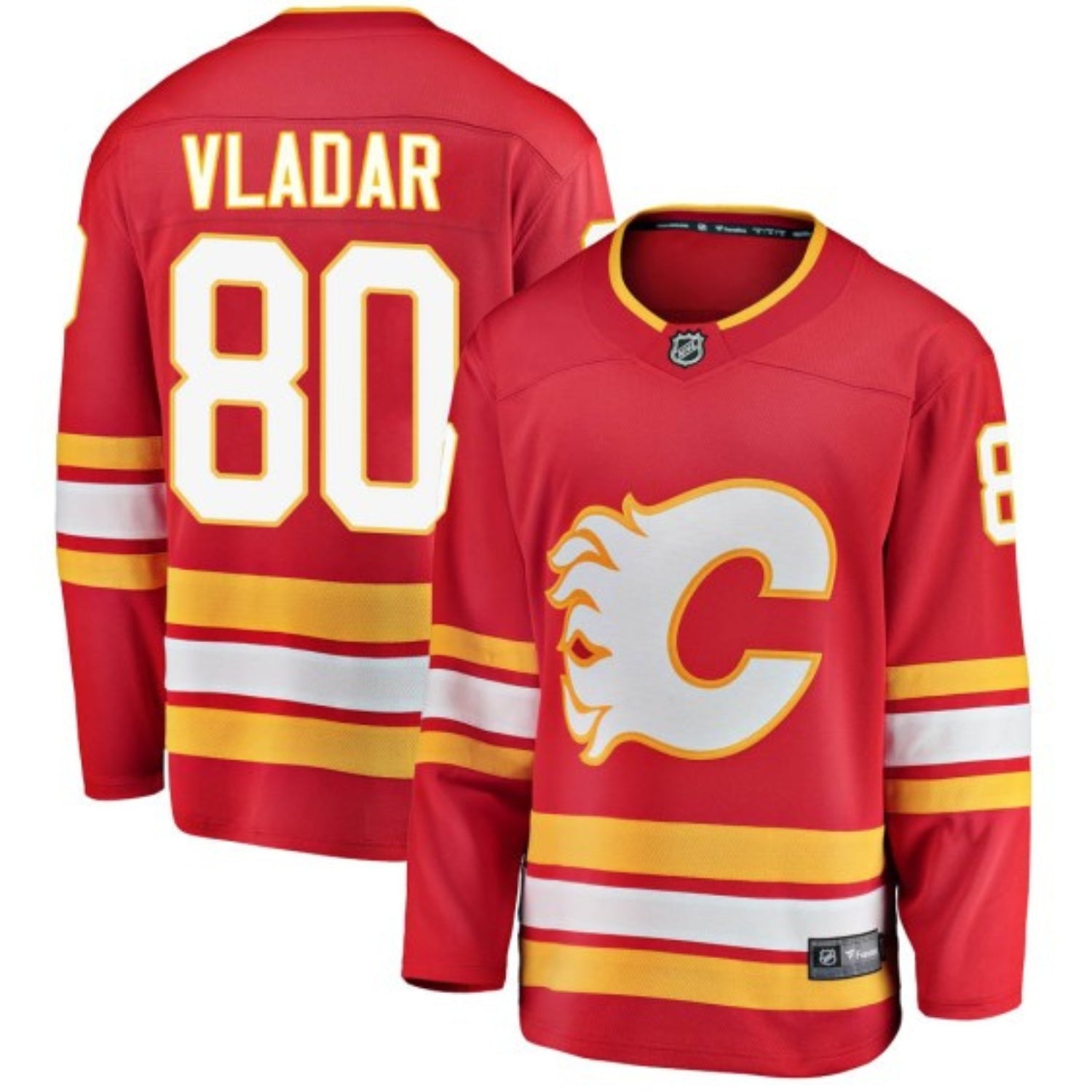 Dan Vladar Calgary Flames 80 Jersey