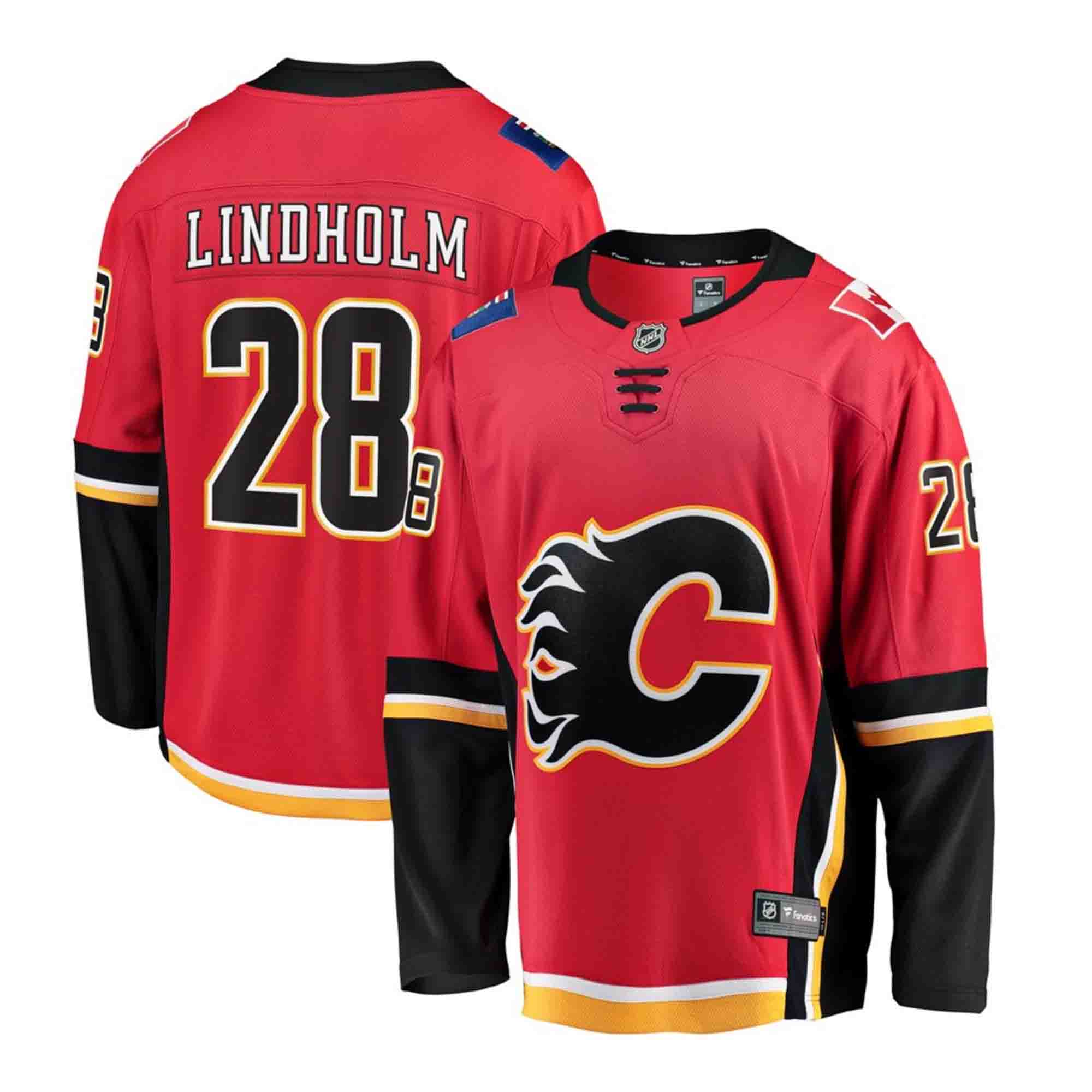 Elias Lindholm Calgary Flames 28 Jersey