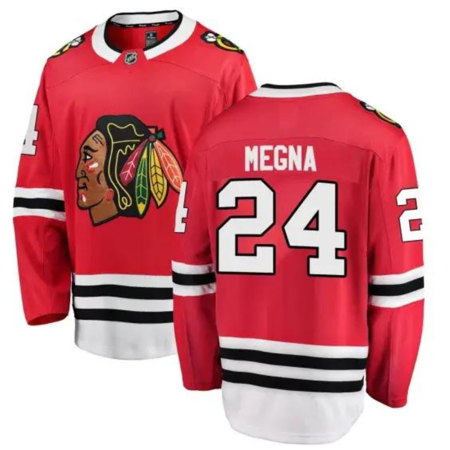 Jaycob Megna Chicago Blackhawks 24 Jersey
