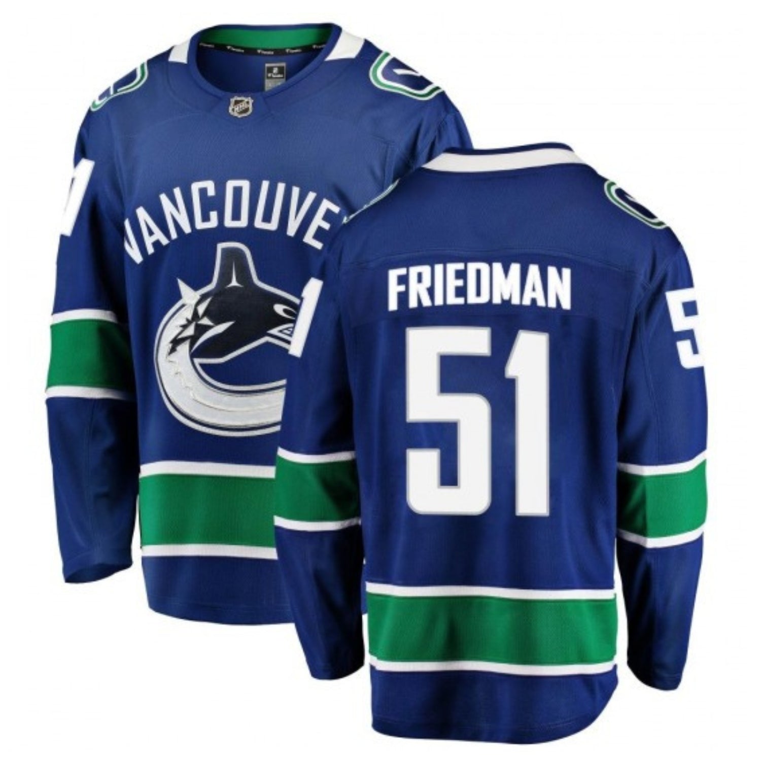 Mark Friedman Vancouver Canucks 51 Jersey