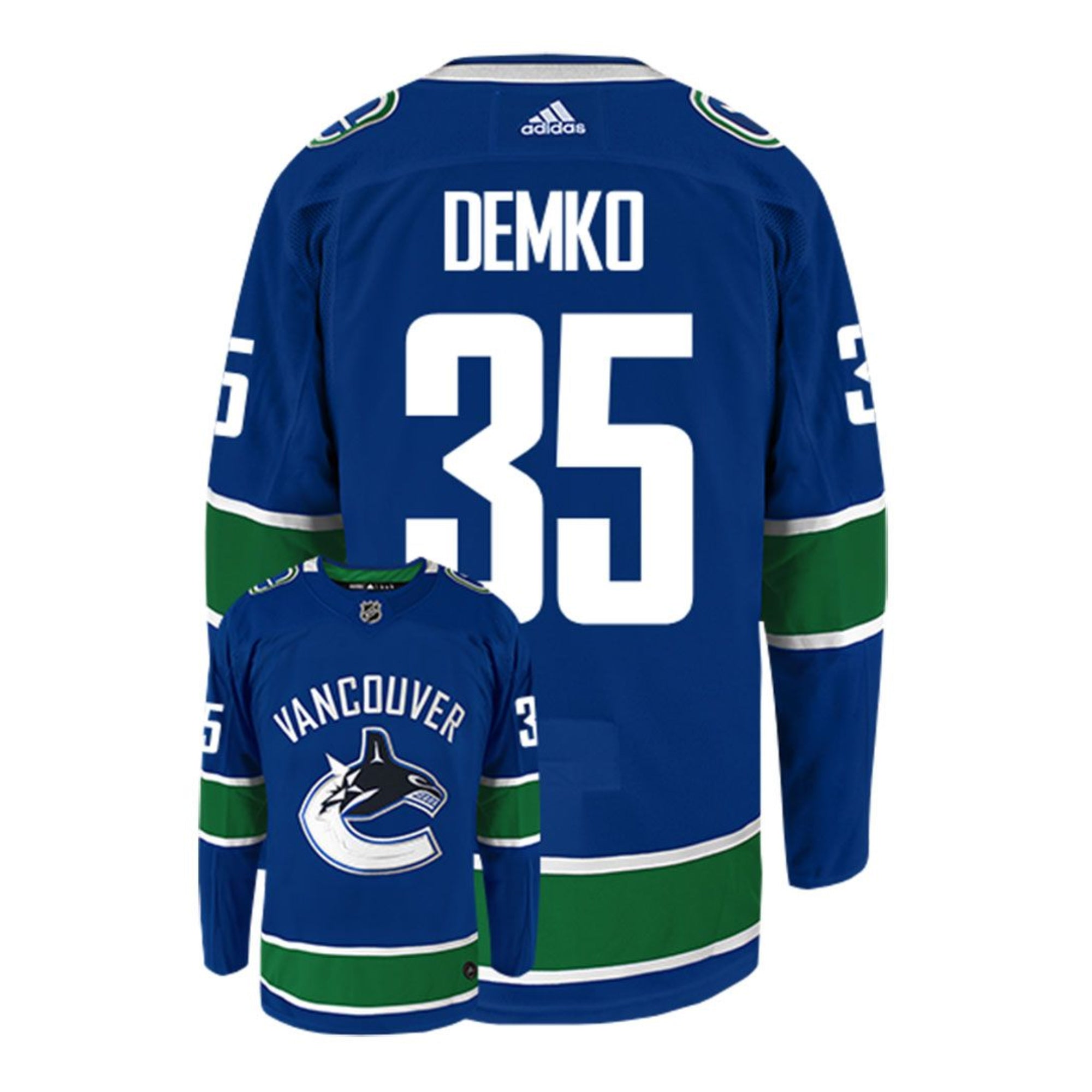 Thatcher Demko Vancouver Canucks 35 Jersey