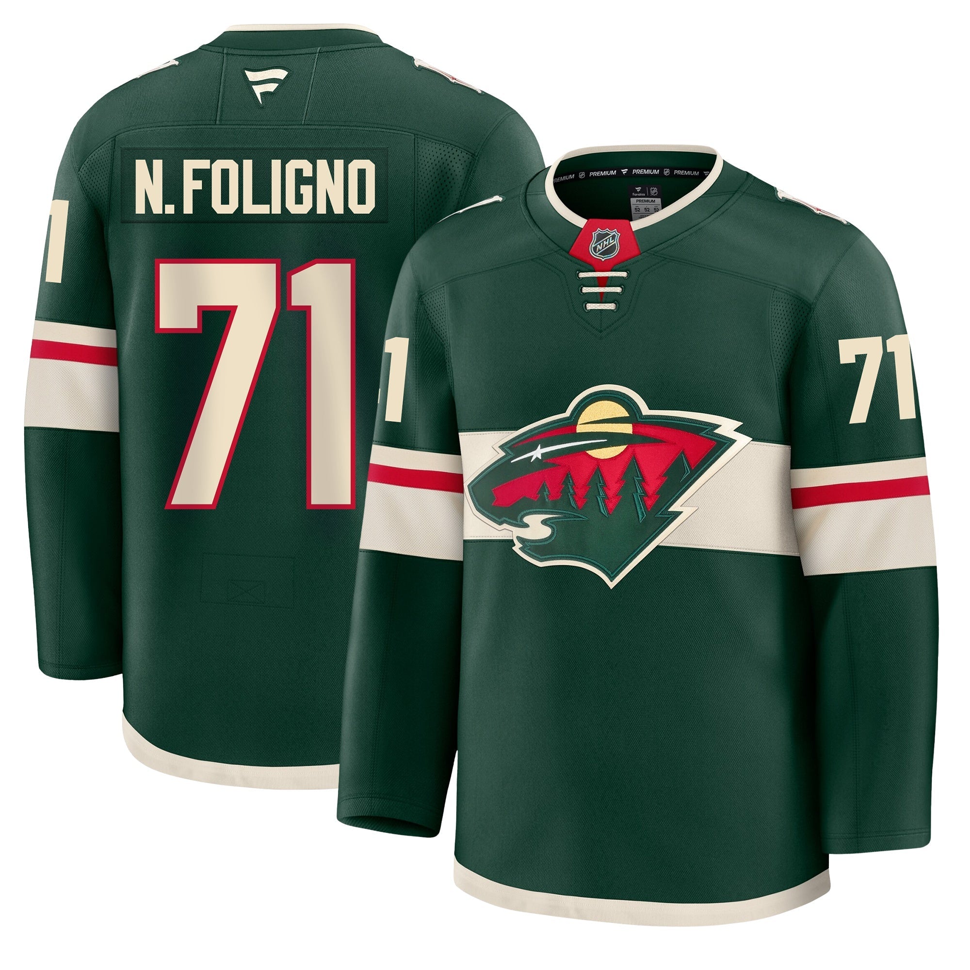 Nick Foligno Minnesota Wild Fanatics Premium Home Jersey