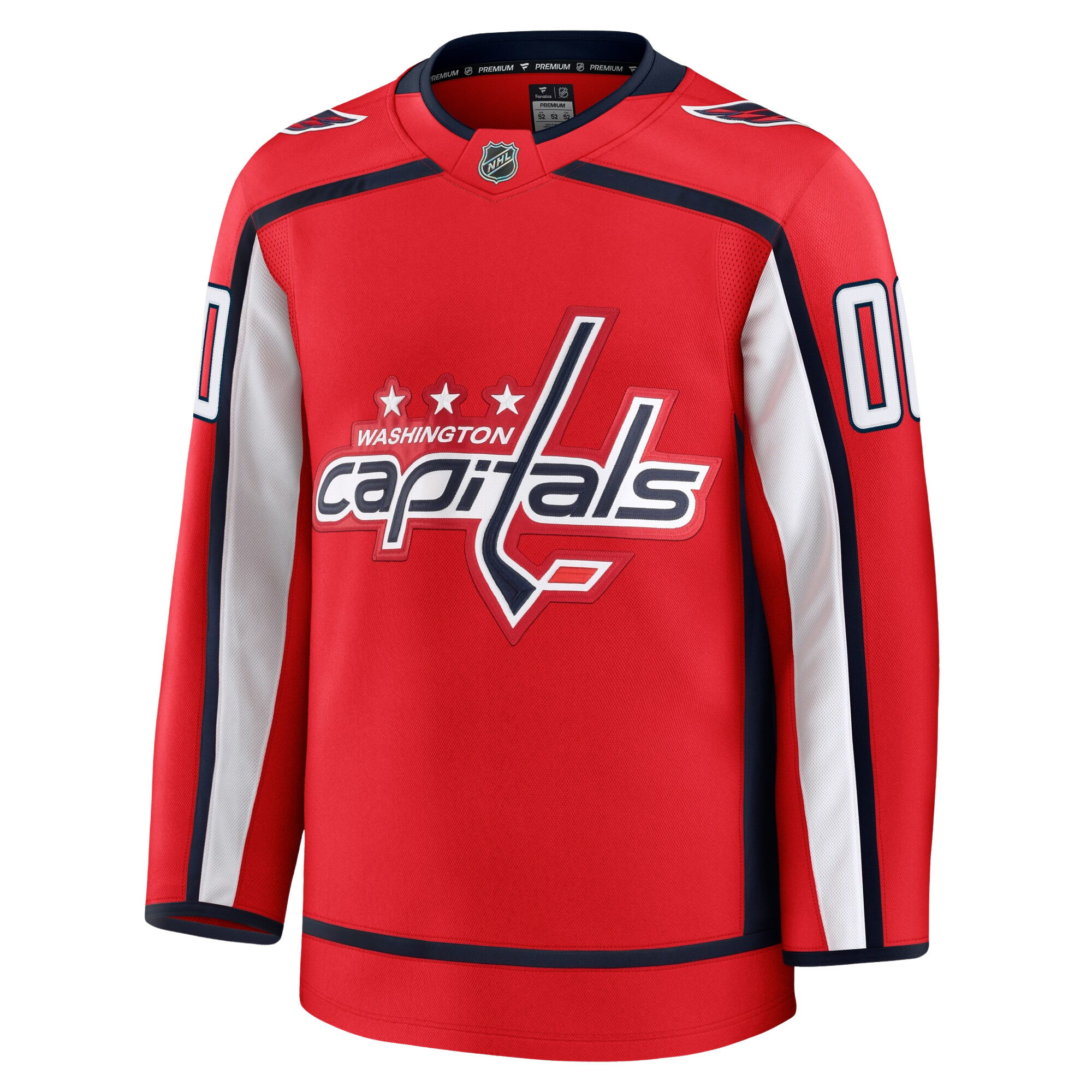 Customizable Washington Capitals 2024 Fanatics Premium Official NHL HOME Jersey