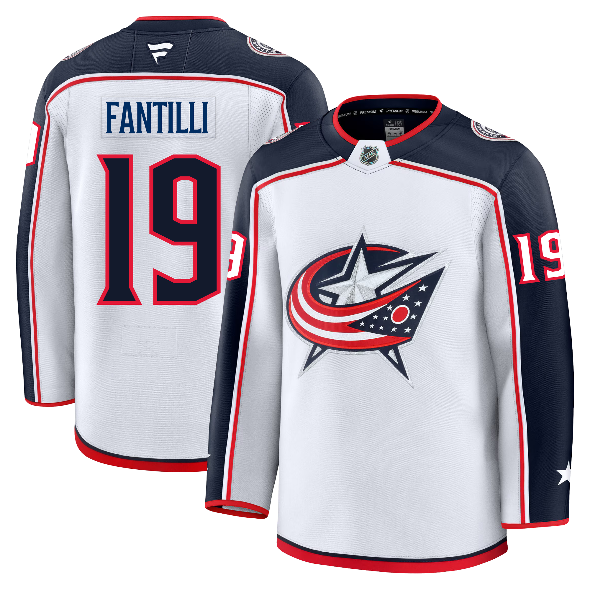 Adam Fantilli Columbus Blue Jackets Fanatics Premium Away Jersey