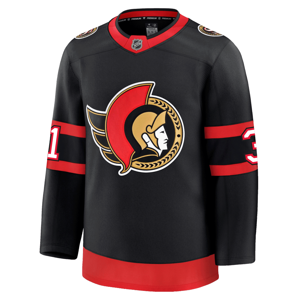 Anton Forsberg Ottawa Senators Fanatics Premium Home Jersey