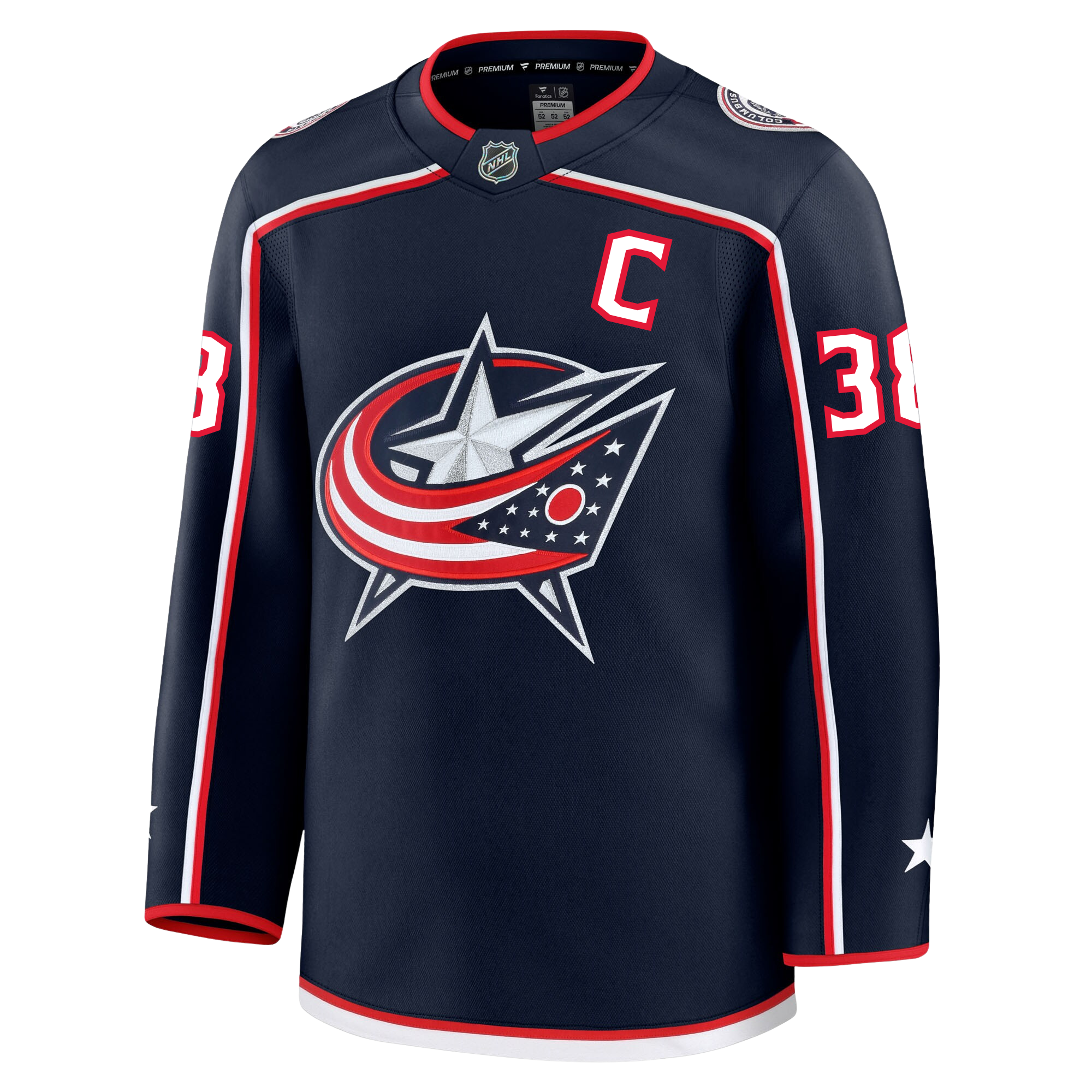 Boone Jenner Columbus Blue Jackets Fanatics Premium Home Jersey