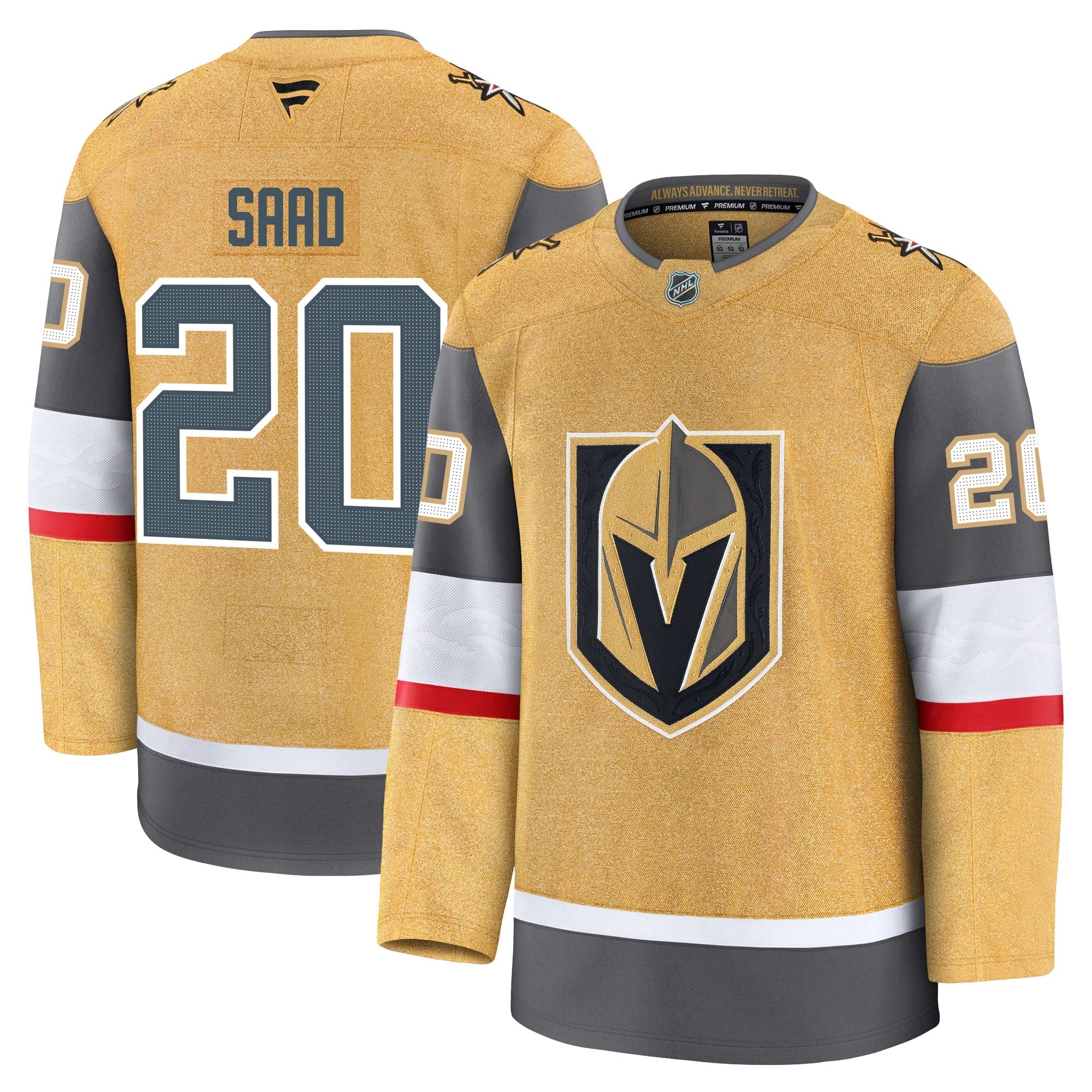 Brandon Saad Vegas Golden Knights Fanatics Premium Home Jersey