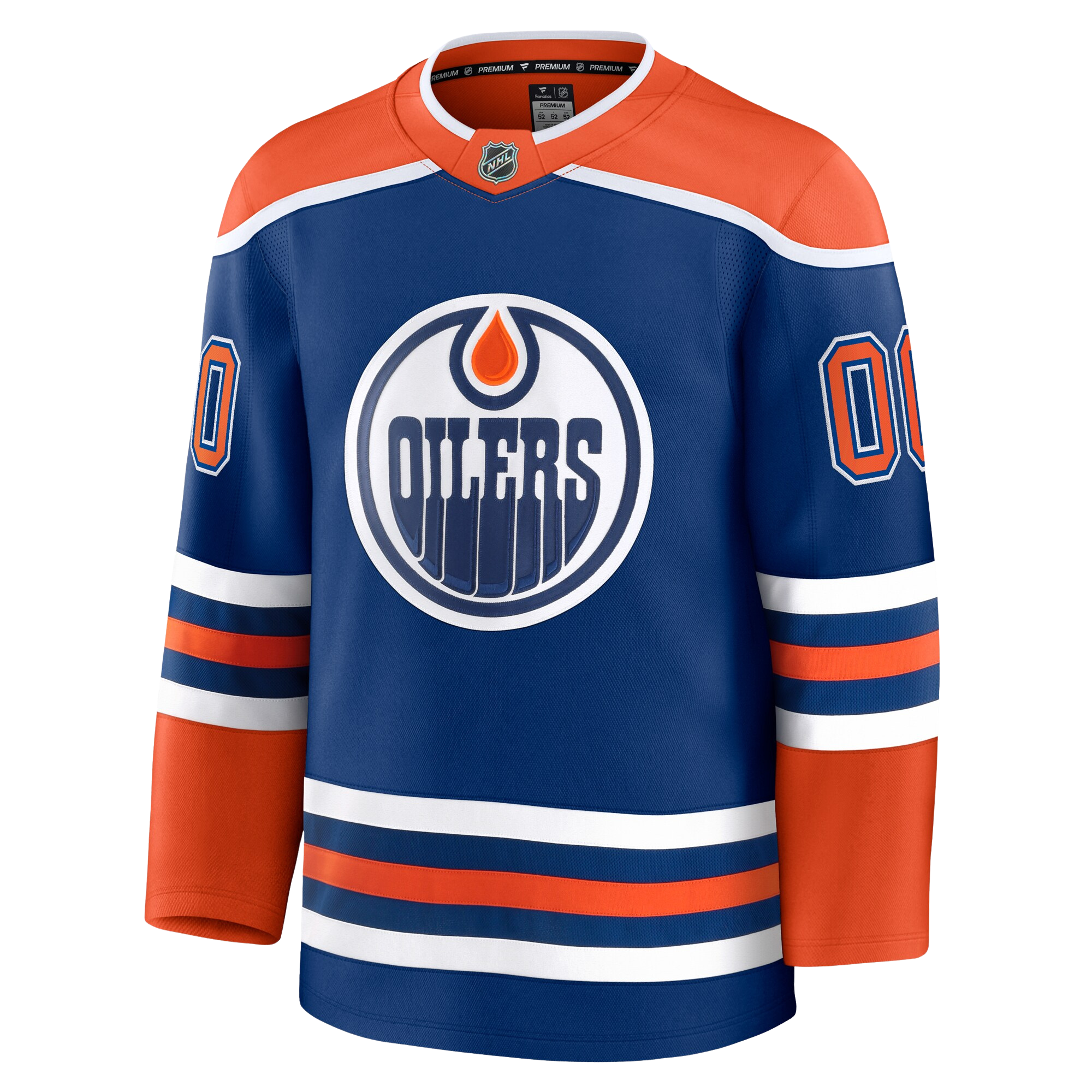 Customizable Edmonton Oilers 2024 Fanatics Premium Official NHL HOME Jersey