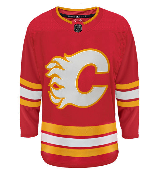 Customizable Calgary Flames Adidas Primegreen Authentic NHL Hockey Jersey