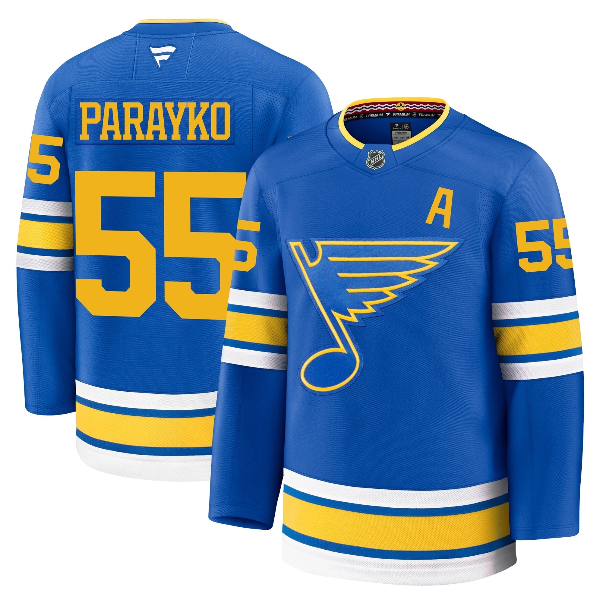Colton Parayko St Louis Blues Fanatics Home Premium Jersey