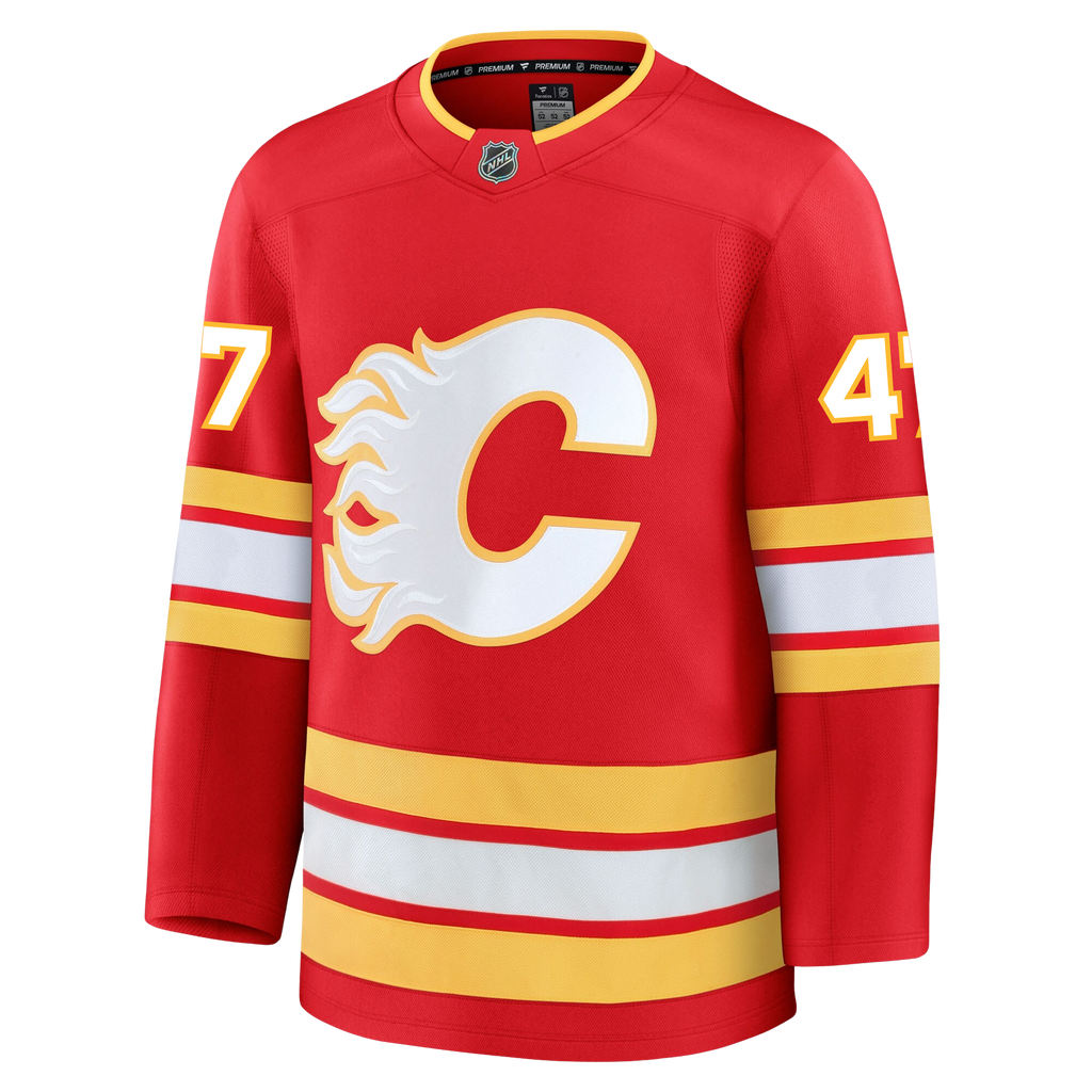Connor Zary Calgary Flames Fanatics Premium Home Jersey