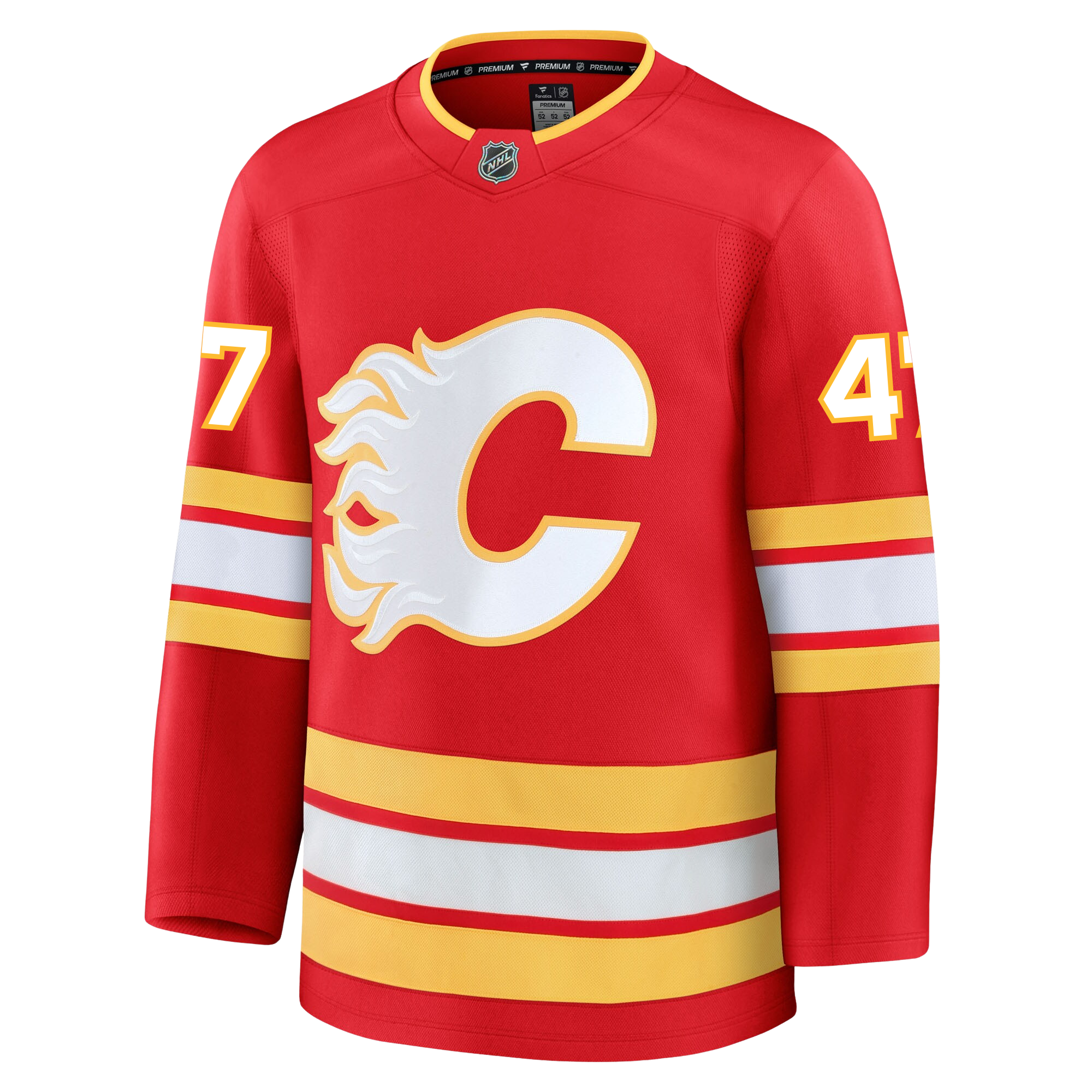 Connor Zary Calgary Flames Fanatics Premium Home Jersey