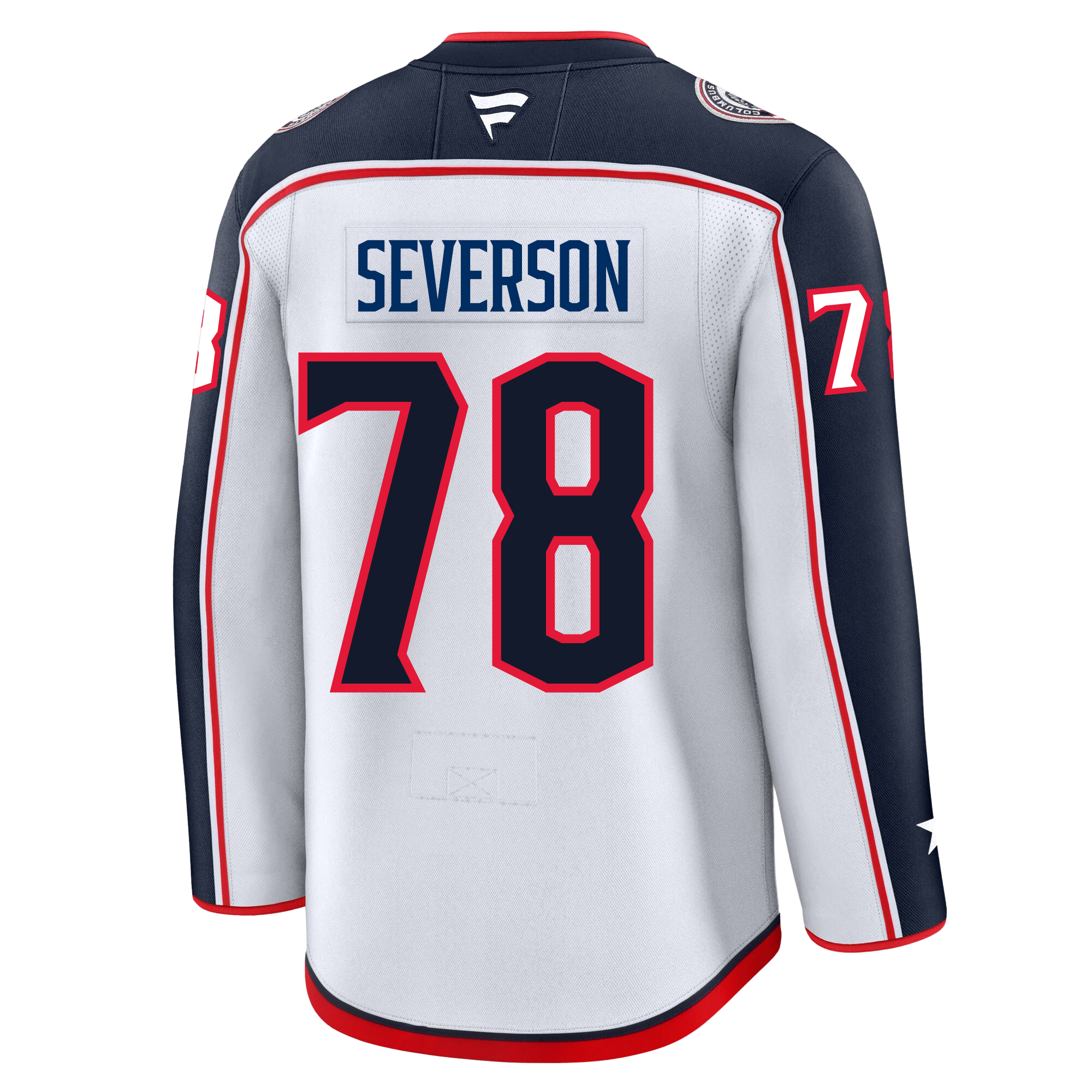 Damon Severson Columbus Blue Jackets Fanatics Premium Away Jersey