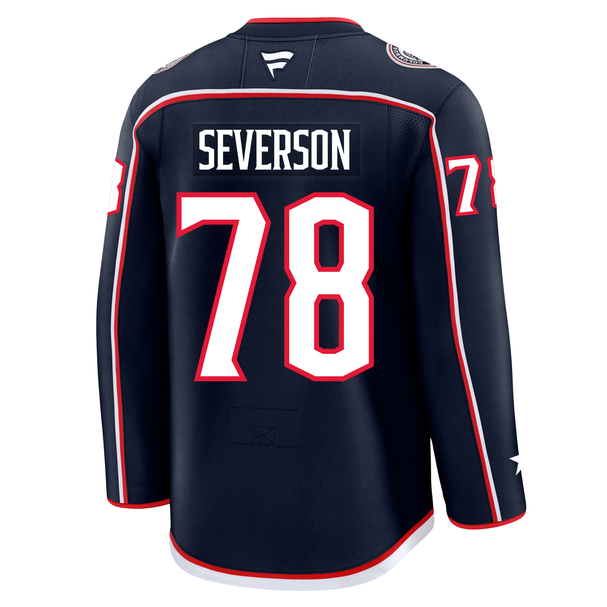 Damon Severson Columbus Blue Jackets Fanatics Premium Home Jersey