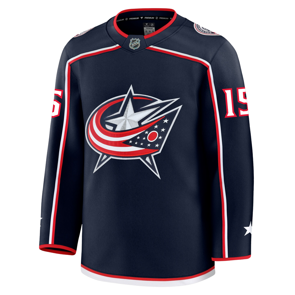 Dante Fabbro Columbus Blue Jackets Fanatics Premium Home Jersey