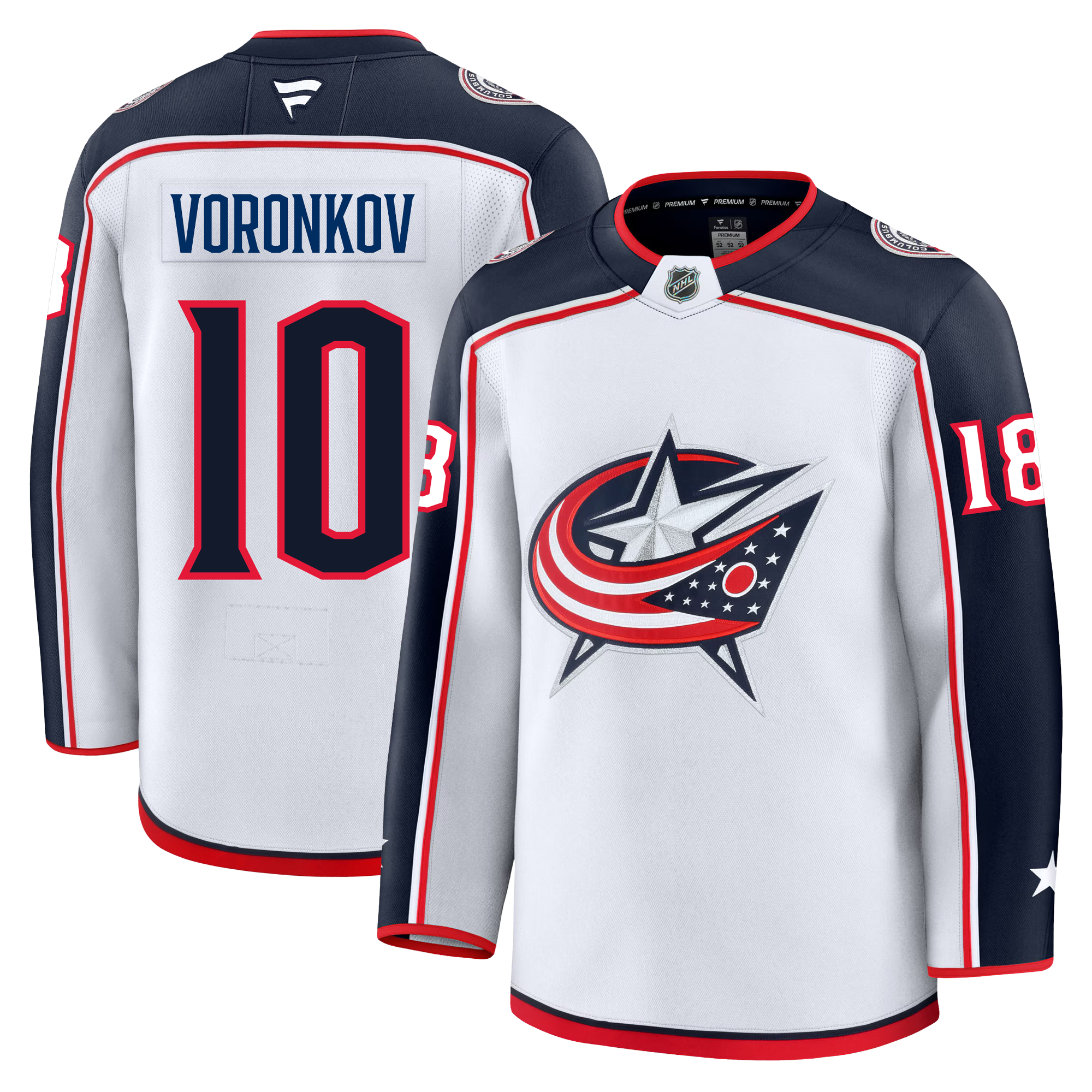 Dmitri Voronkov Columbus Blue Jackets Fanatics Premium Away Jersey