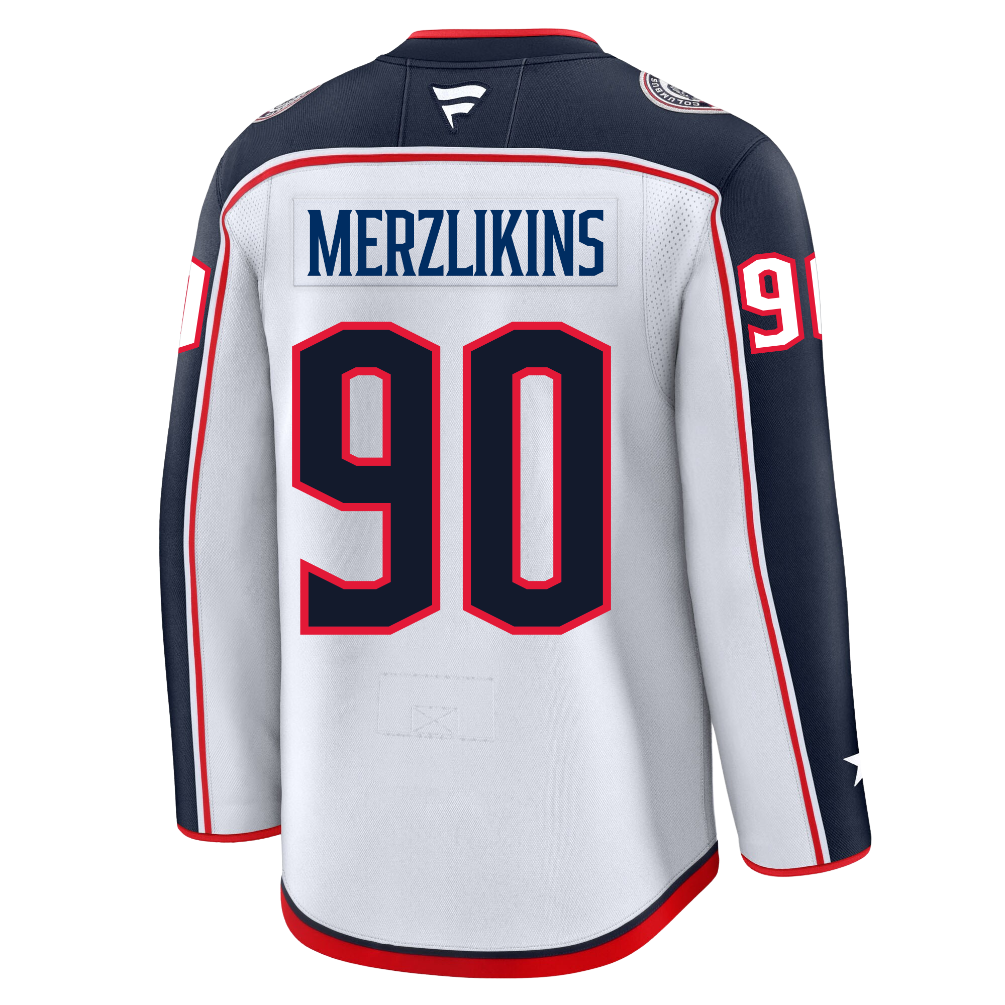 Elvis Merzlikins Columbus Blue Jackets Fanatics Premium Away Jersey