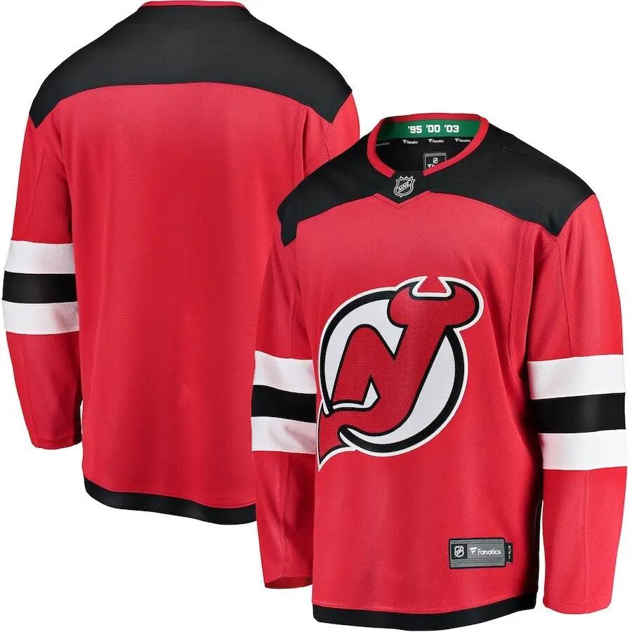New Jersey Devils NHL Fanatics Breakaway Home Jersey – Red (USA Stock)
