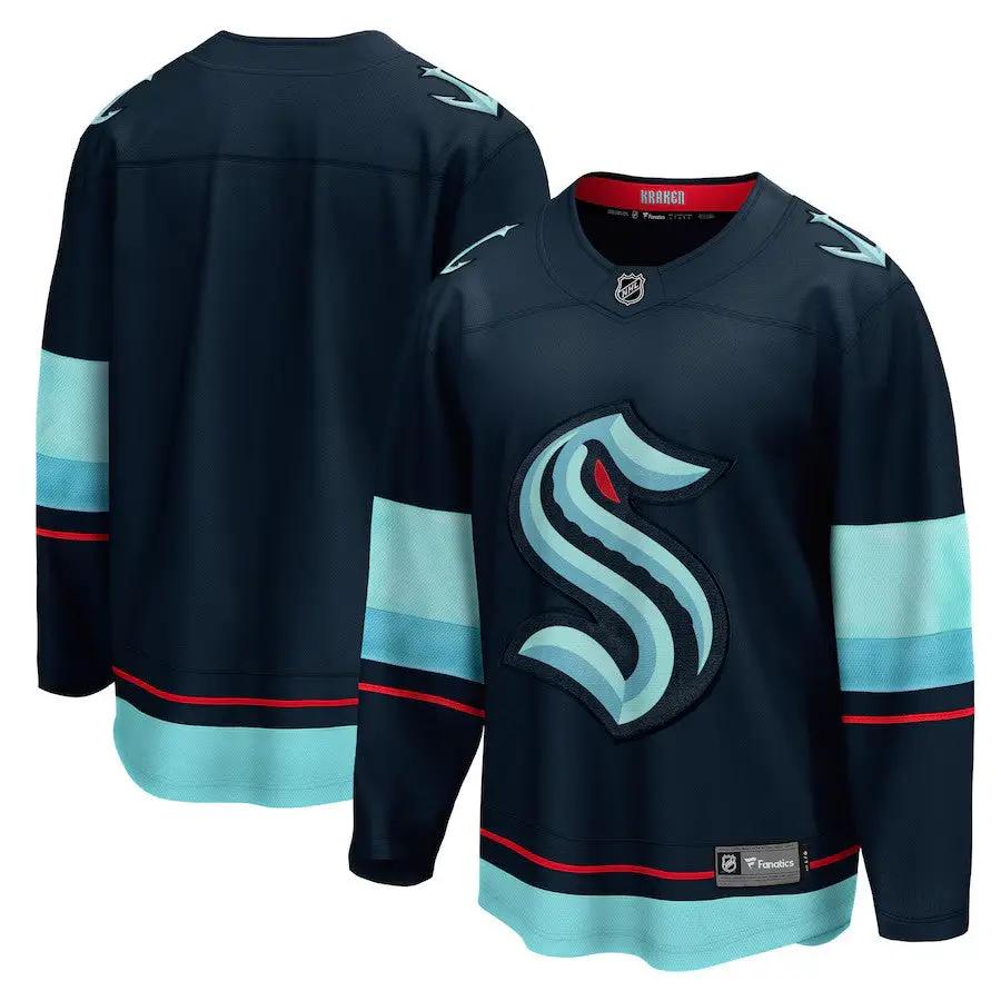 Seattle Kraken Jersey - NHL Fanatics Home Breakaway – Deep Sea Blue (USA Sourced)