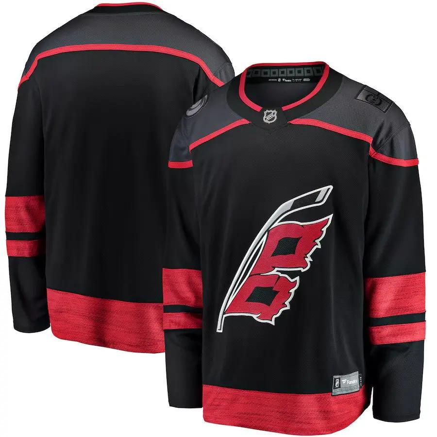 Carolina Hurricanes NHL Fanatics Breakaway Home Jersey – Black (USA Stock)