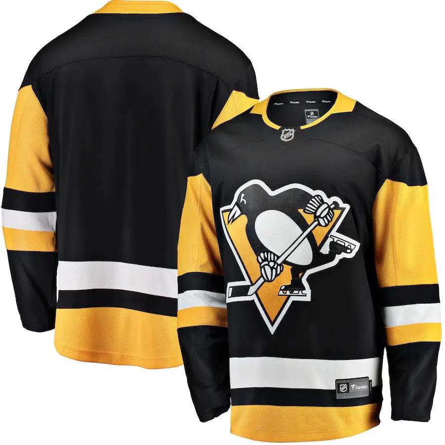 Pittsburgh Penguins NHL Fanatics Breakaway Home Jersey – Black (USA Stock)