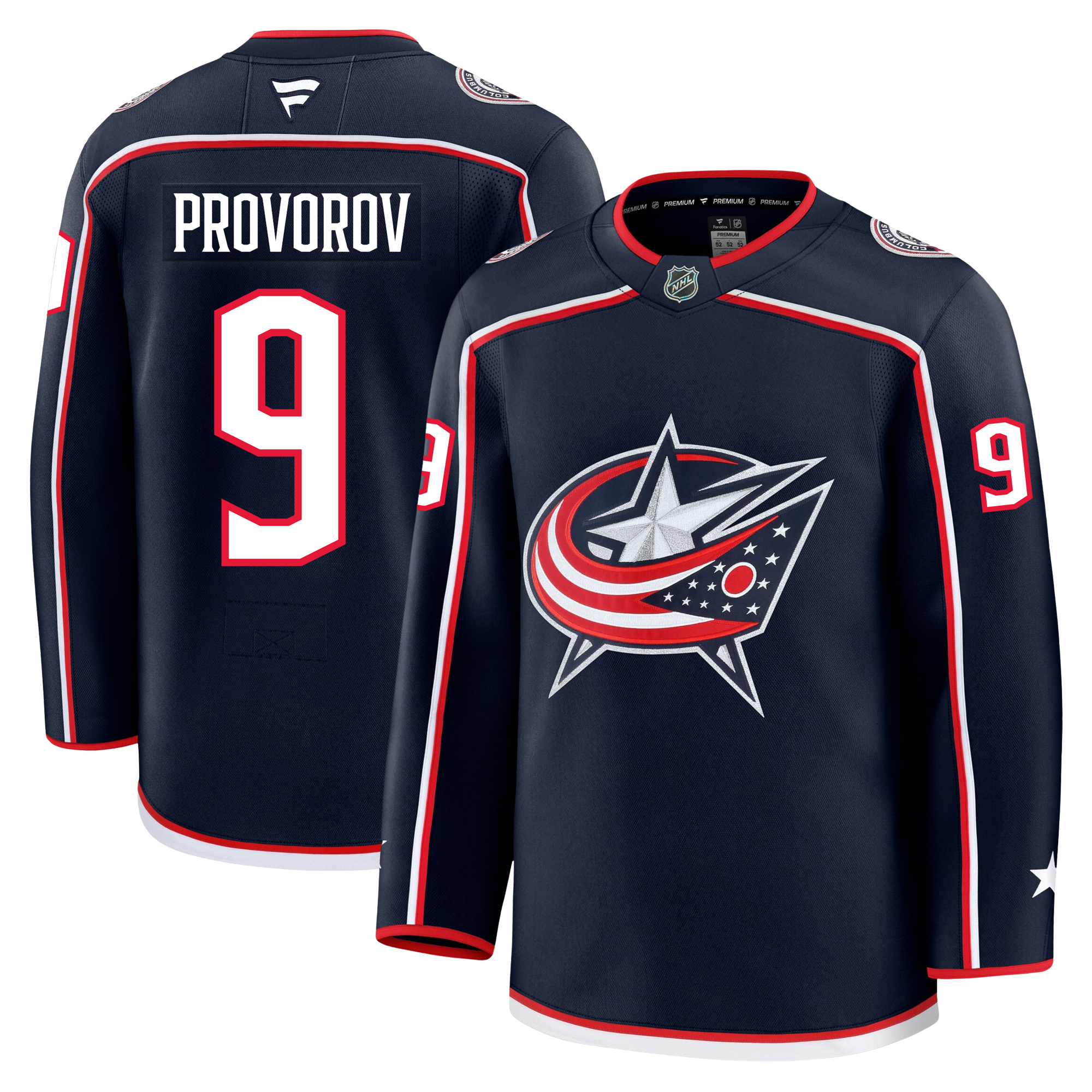 Ivan Provorov Columbus Blue Jackets Fanatics Premium Home Jersey