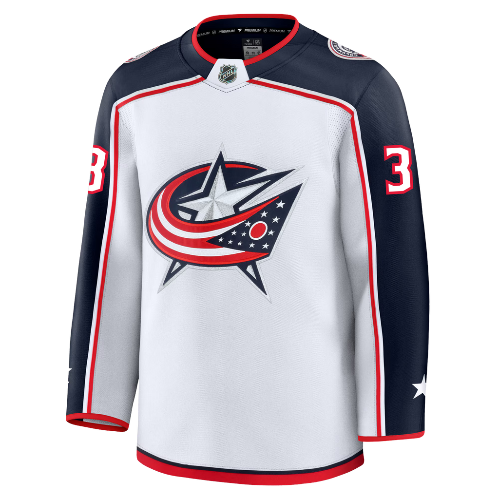 Jack Johnson Columbus Blue Jackets Fanatics Premium Away Jersey