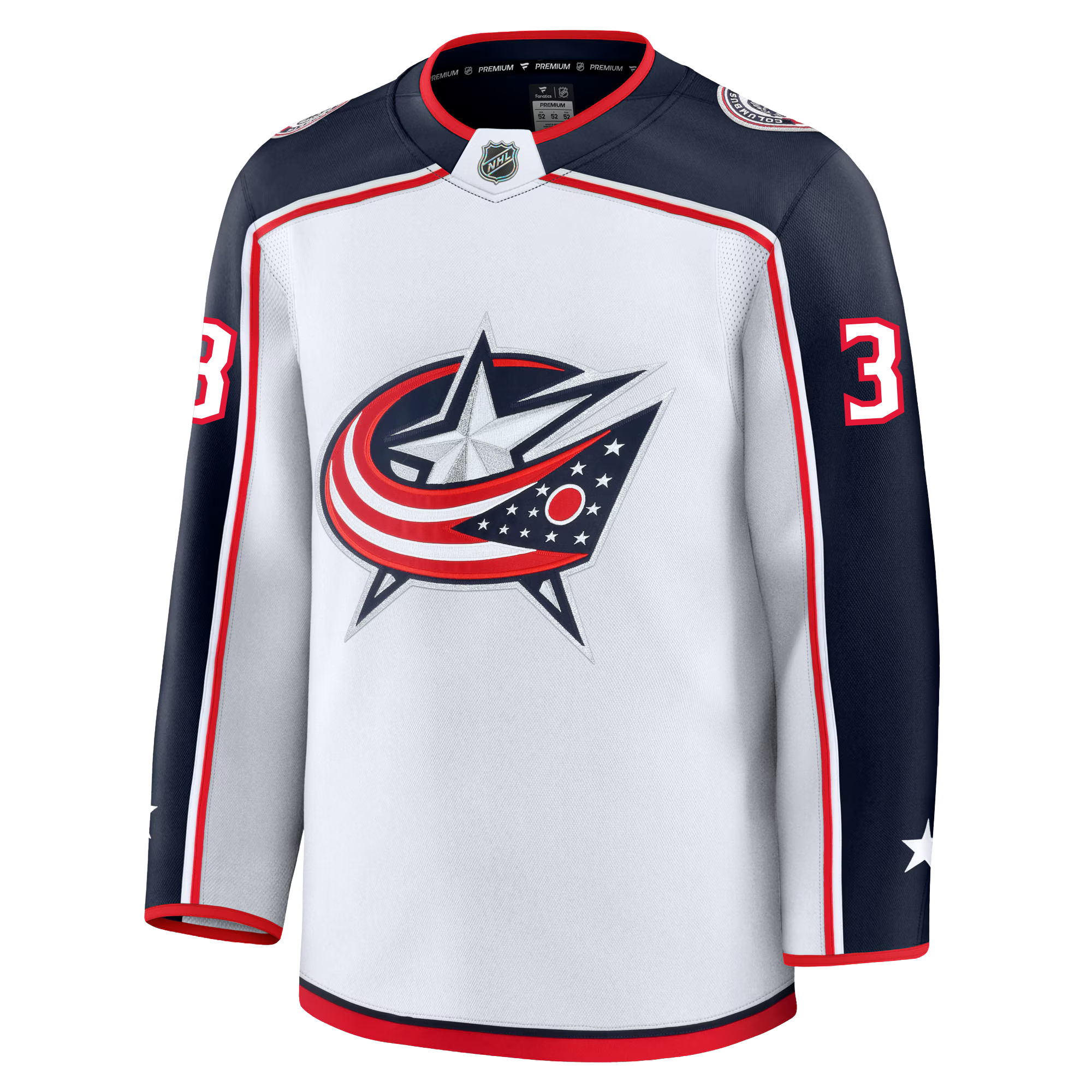 Jack Johnson Columbus Blue Jackets Fanatics Premium Away Jersey