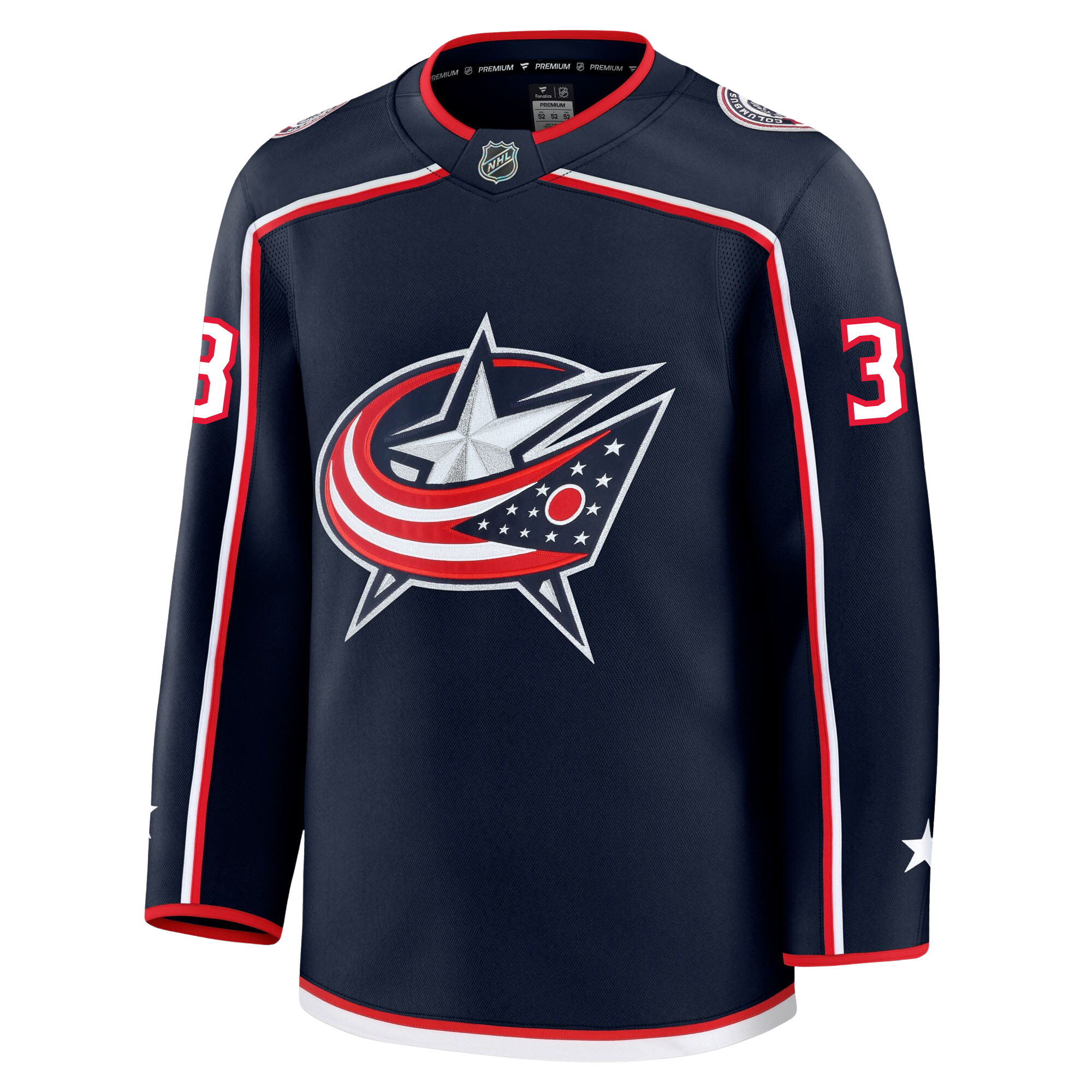 Jack Johnson Columbus Blue Jackets Fanatics Premium Home Jersey