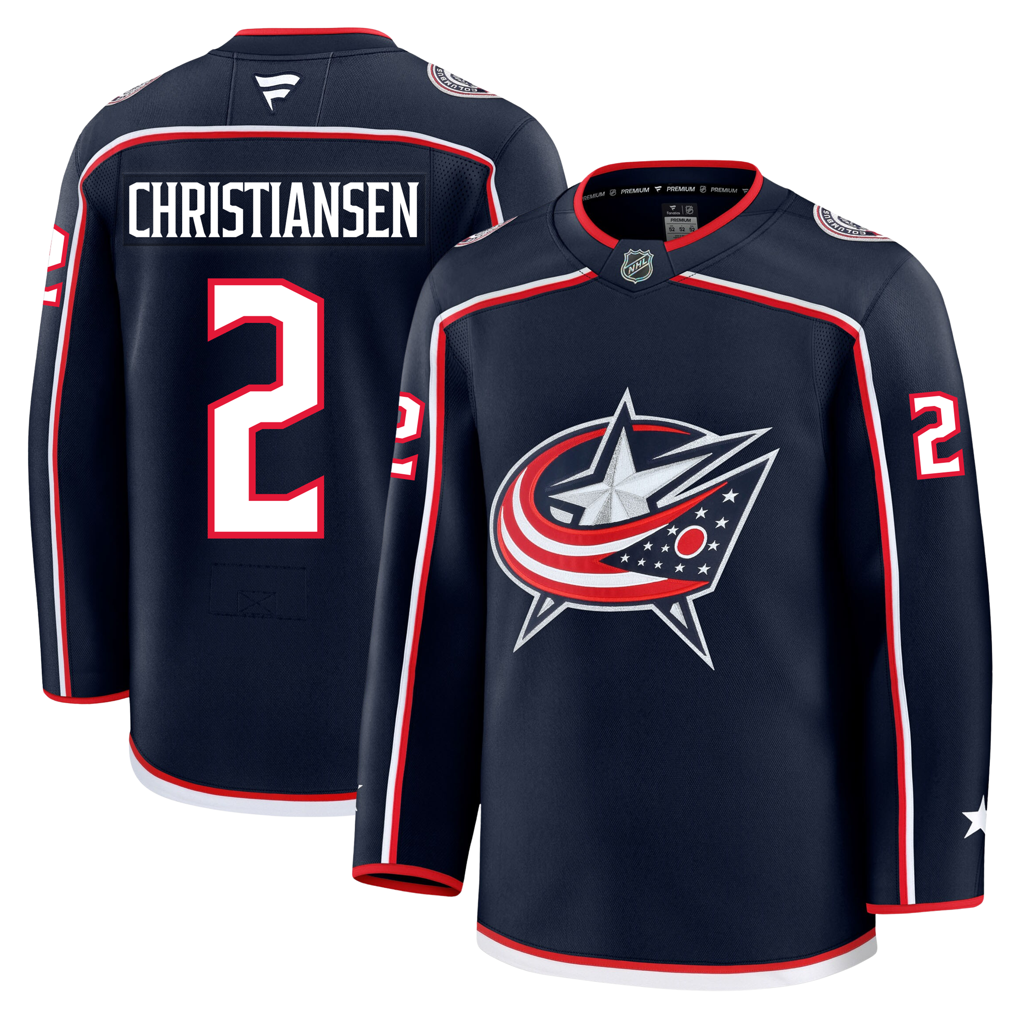 Jake Christiansen Columbus Blue Jackets Fanatics Premium Home Jersey