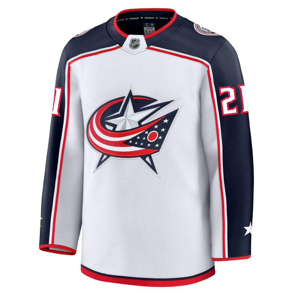 James Van Riemsdyk Columbus Blue Jackets Fanatics Premium Away Jersey