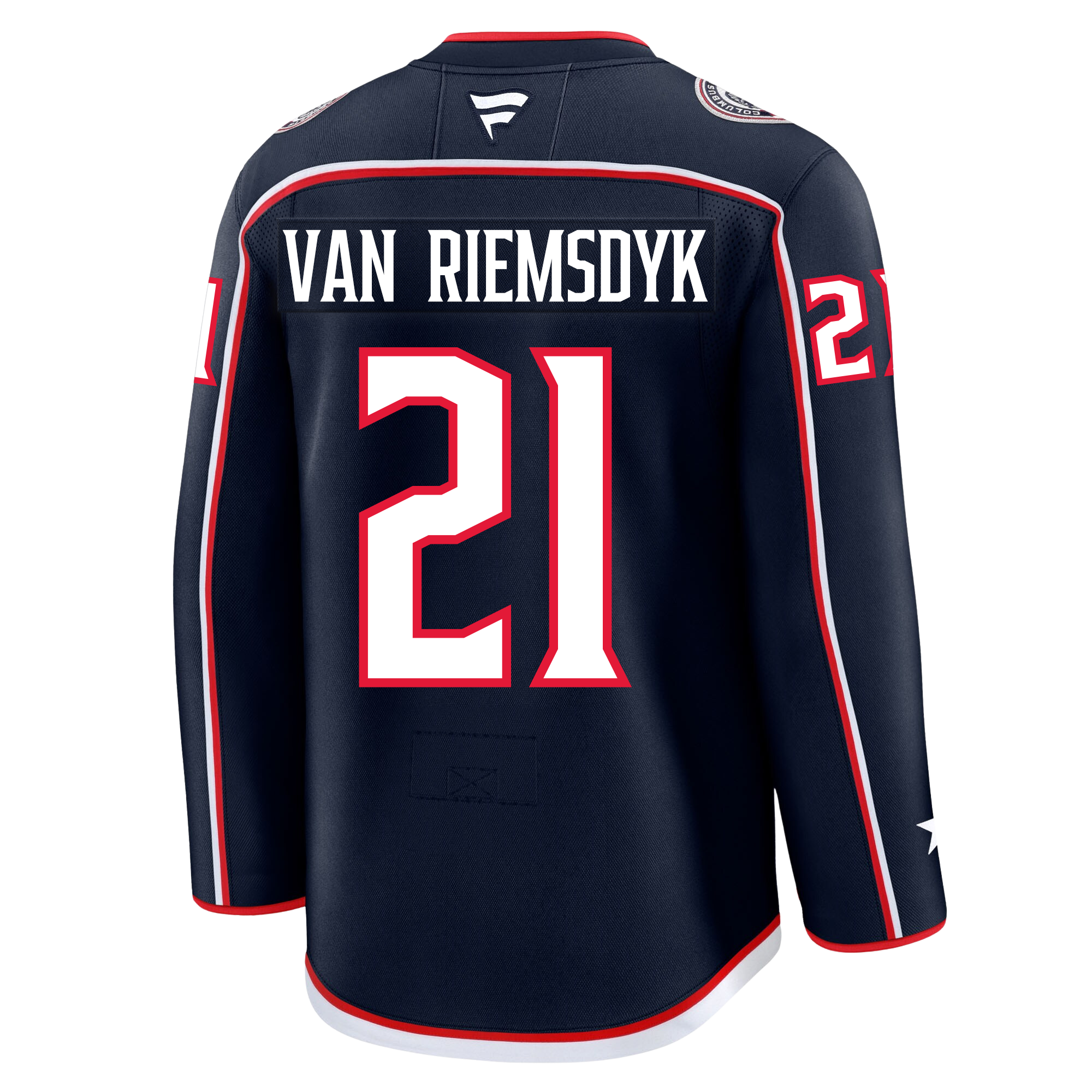 James Van Riemsdyk Columbus Blue Jackets Fanatics Premium Home Jersey