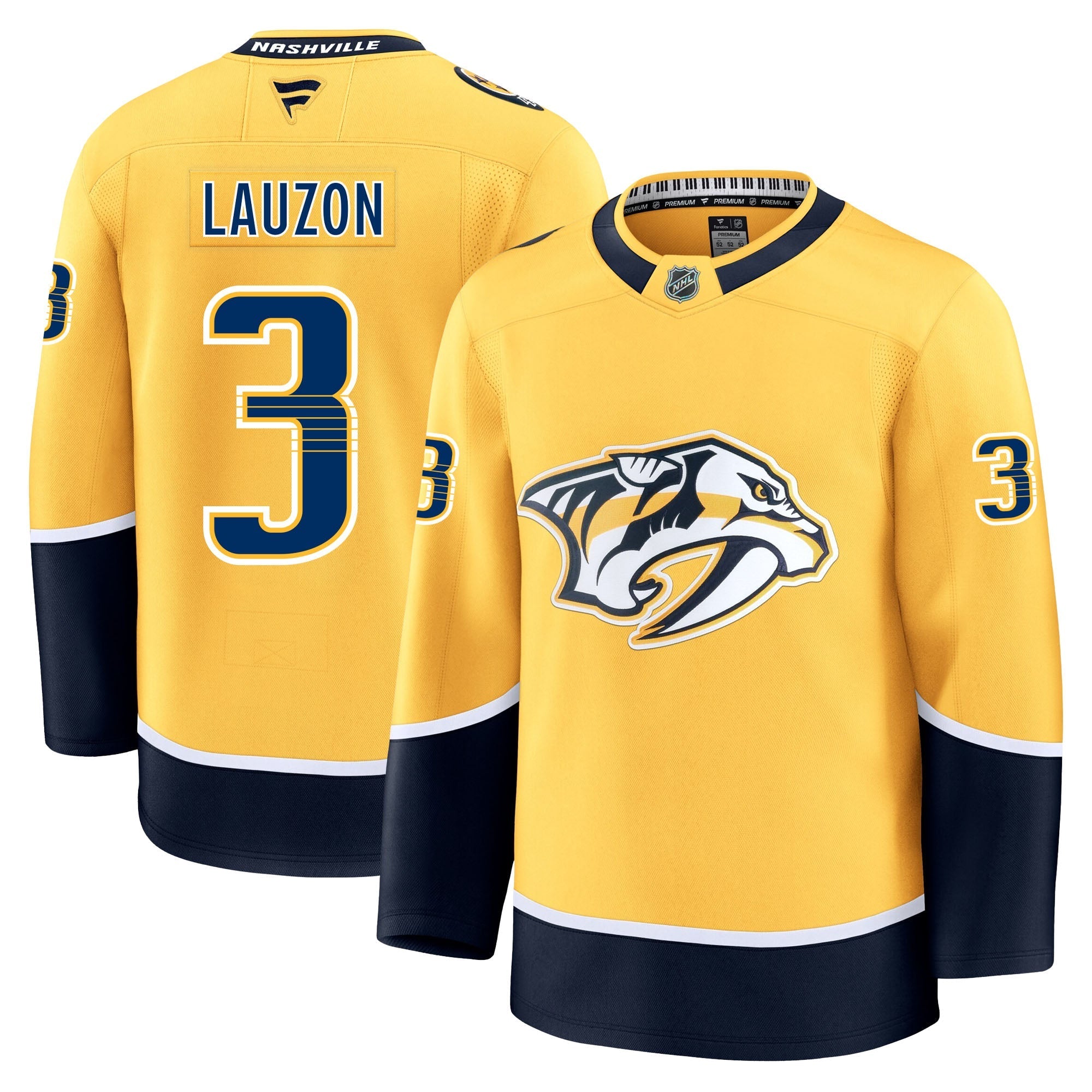 Jeremy Lauzon Nashville Predators Fanatics Premium Home Jersey