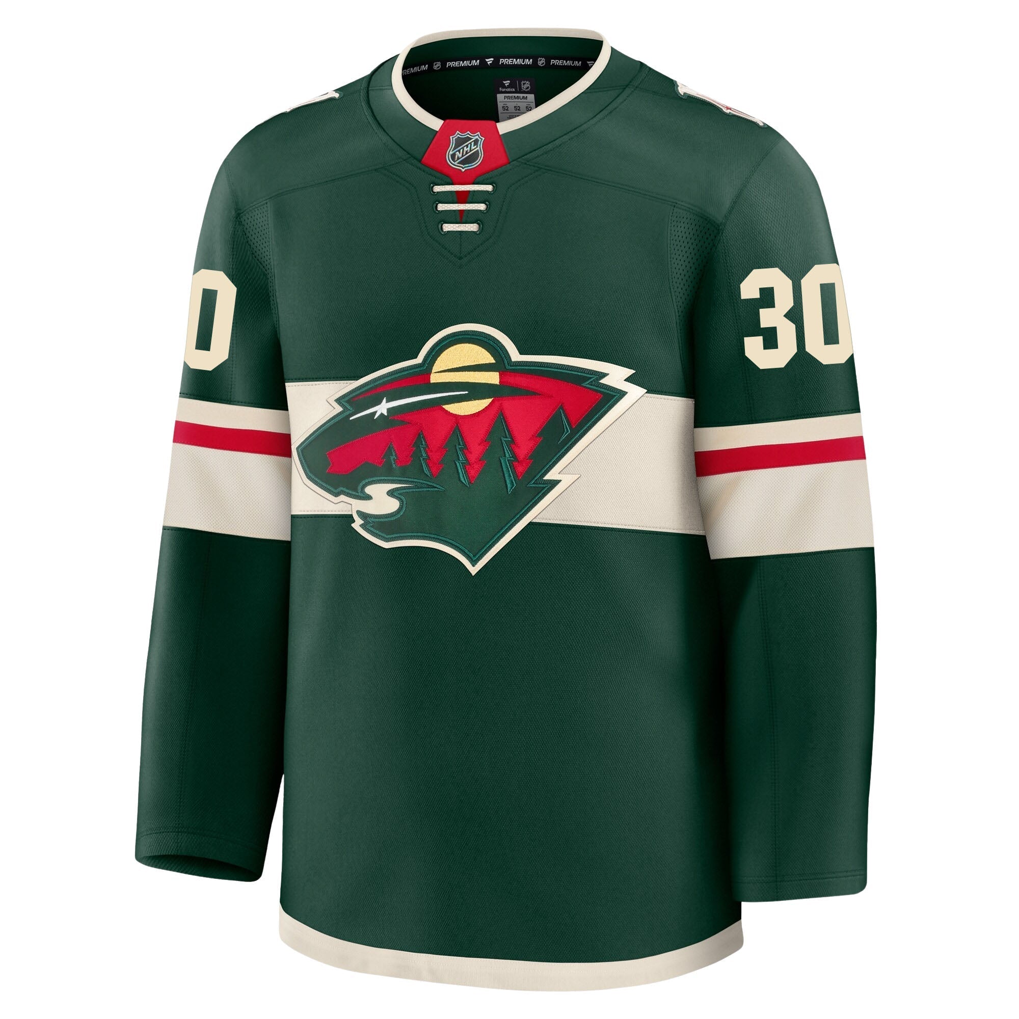 Jesper Wallstedt Minnesota Wild Fanatics Premium Home Jersey