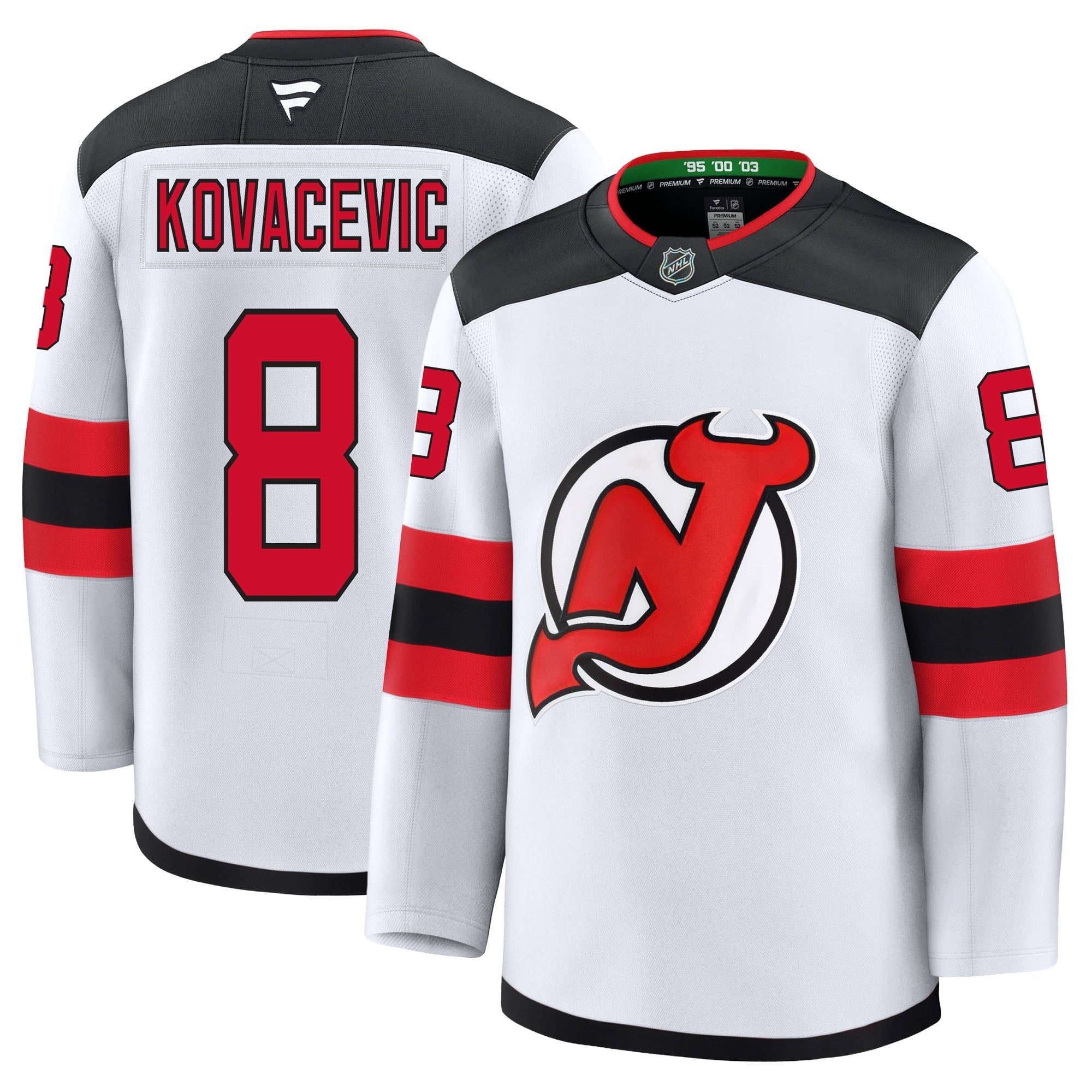 Johnathan Kovacevic New Jersey Devils Fanatics Premium Away Jersey