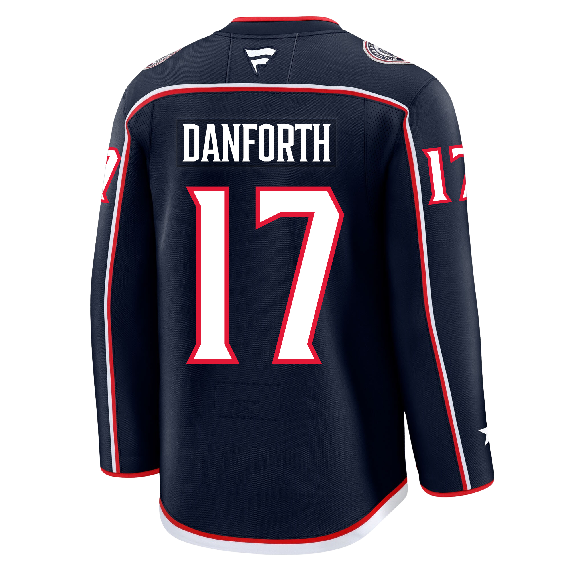 Justin Danforth Columbus Blue Jackets Fanatics Premium Home Jersey