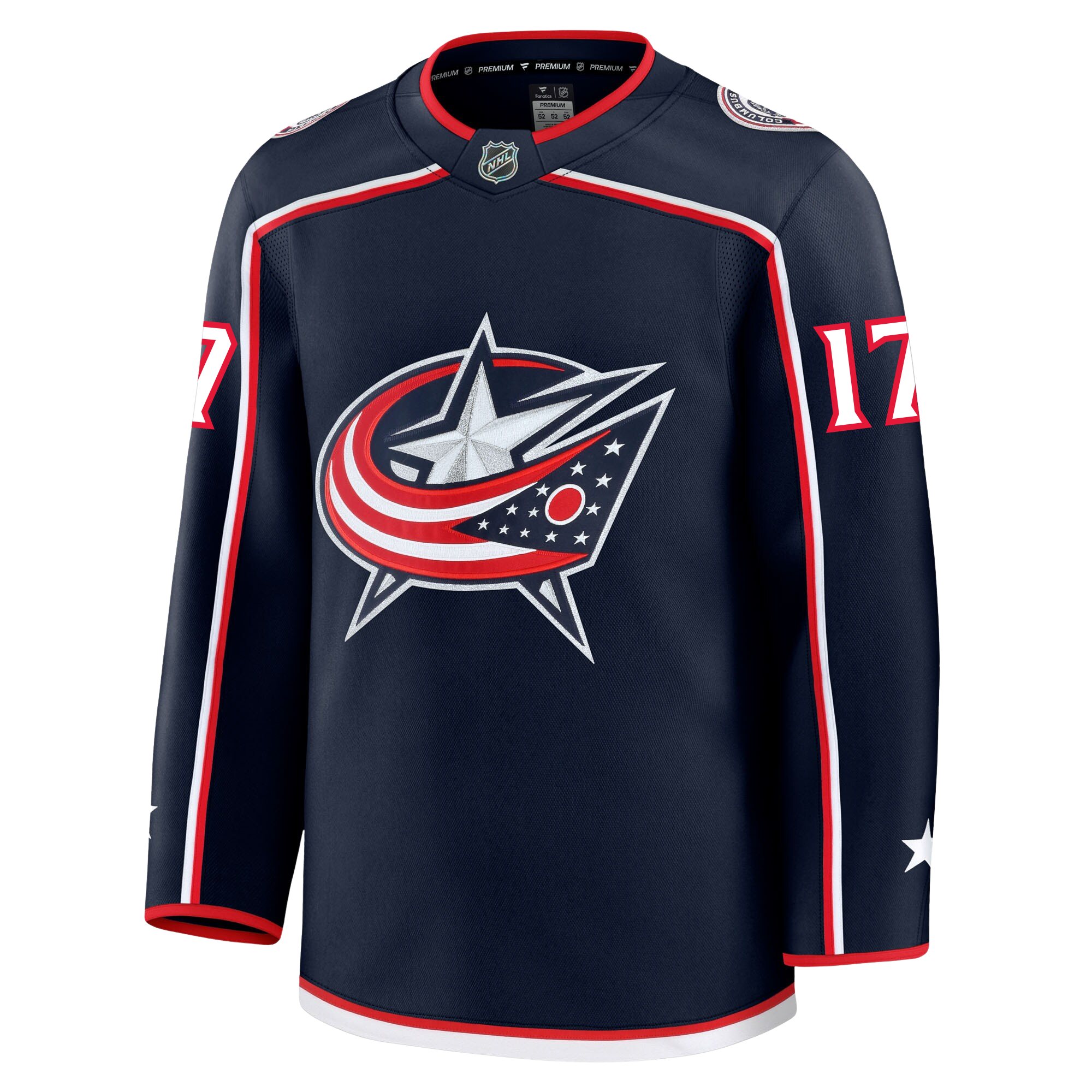 Justin Danforth Columbus Blue Jackets Fanatics Premium Home Jersey