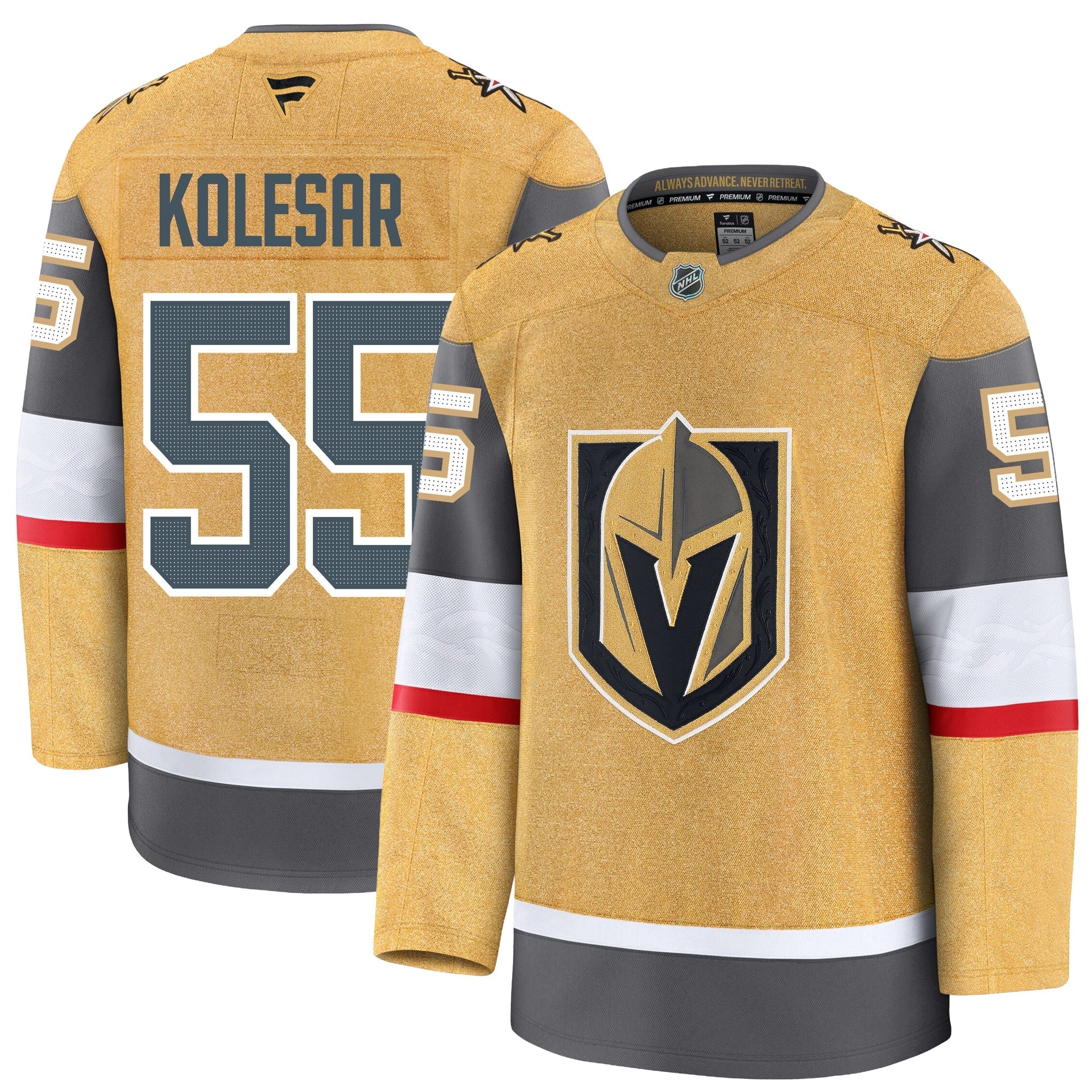Keegan Kolesar Vegas Golden Knights Fanatics Premium Home Jersey