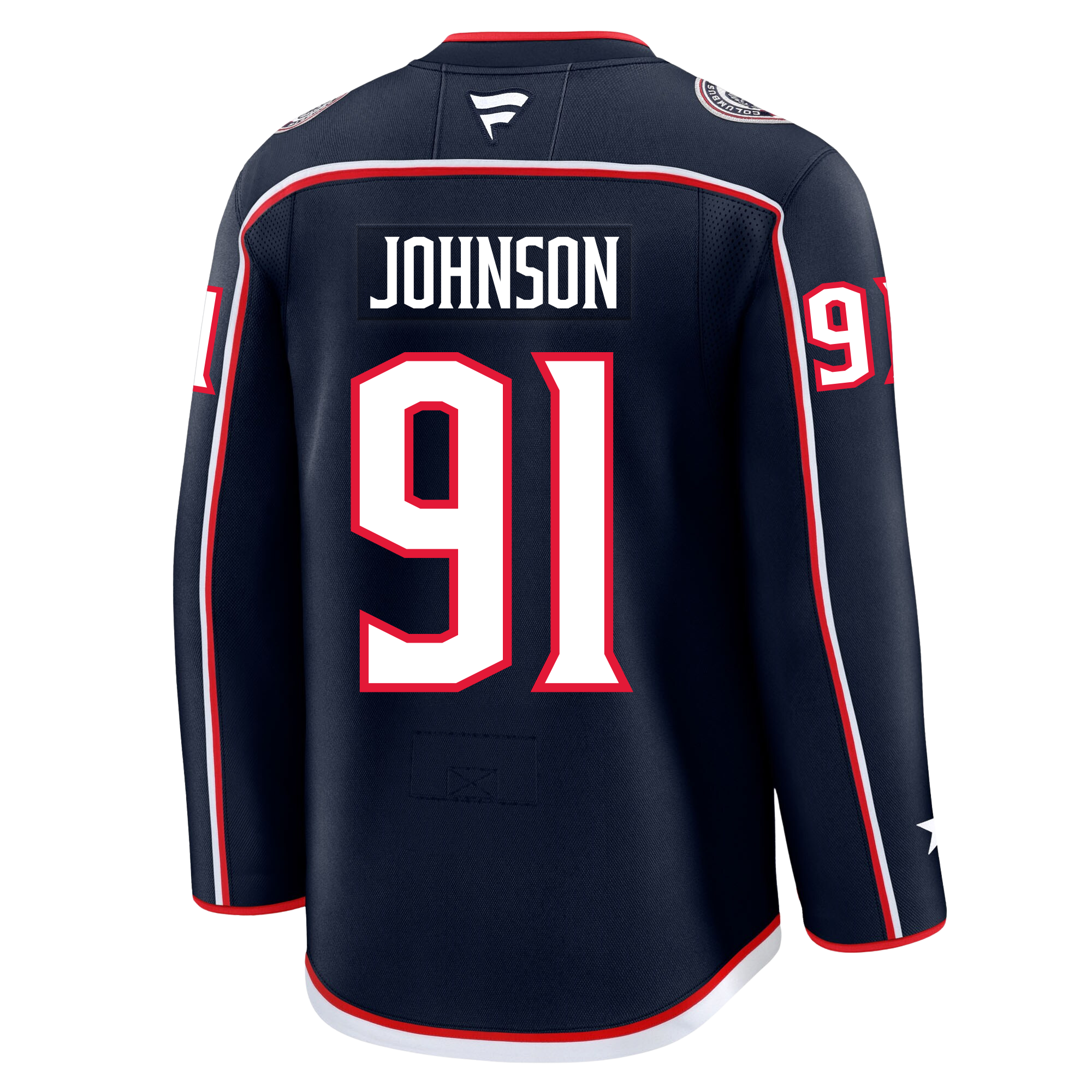 Kent Johnson Columbus Blue Jackets Fanatics Premium Home Jersey